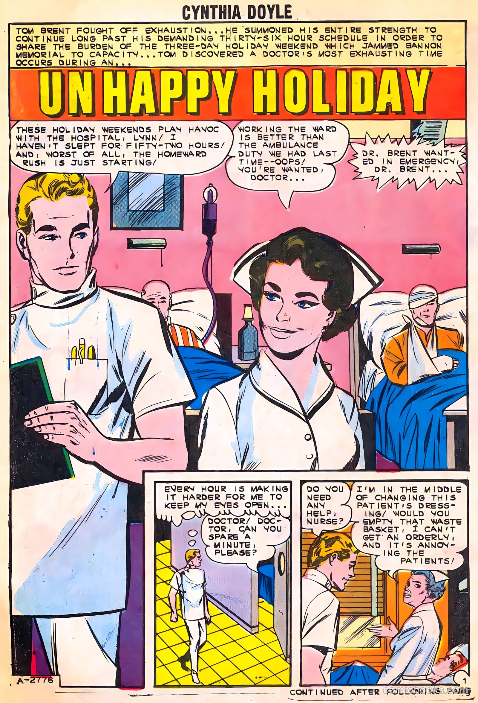 Cynthia Doyle, Nurse in Love #73 (1963) — page 14 of 36