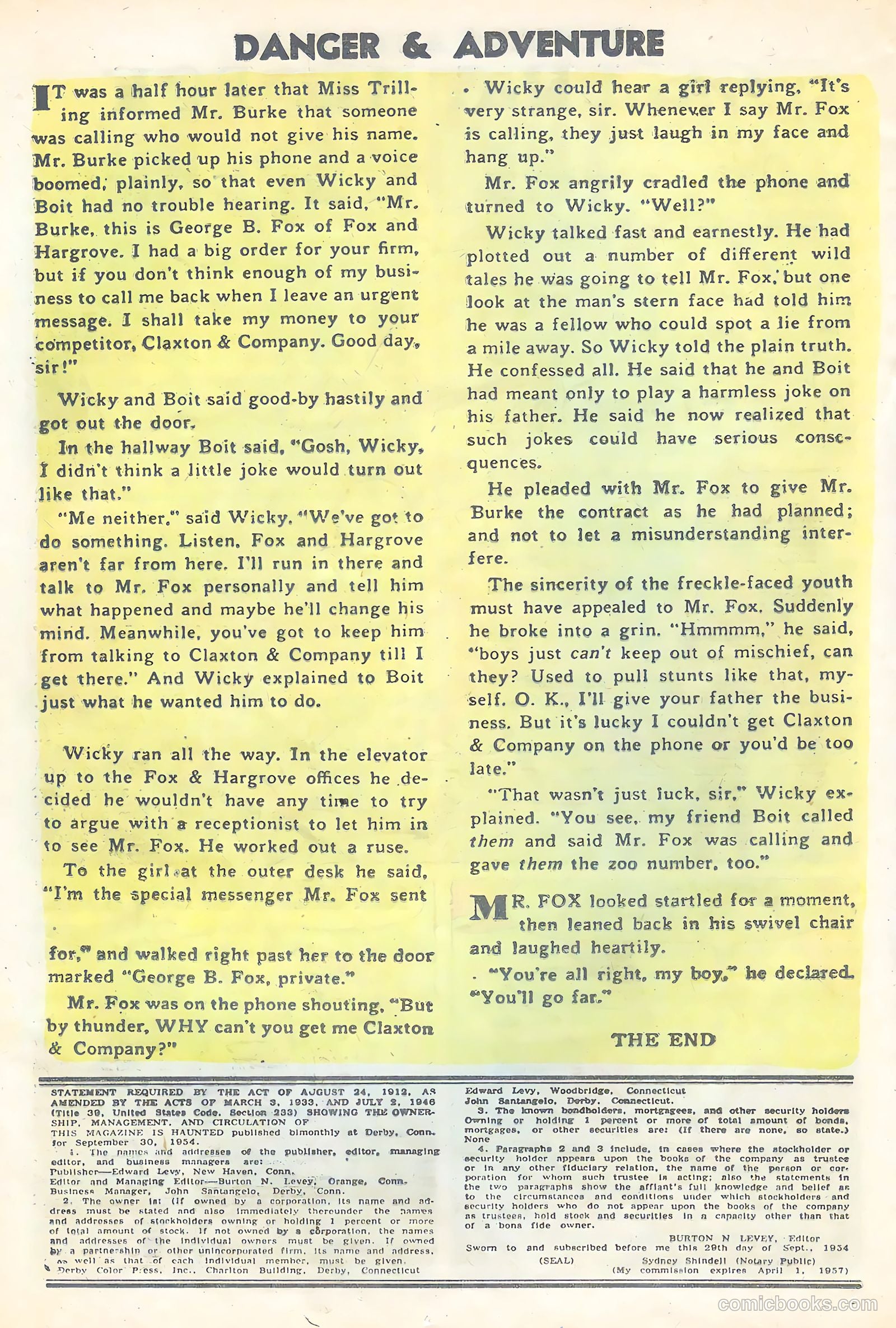 Danger and Adventure #23 (1955) — page 20 of 36