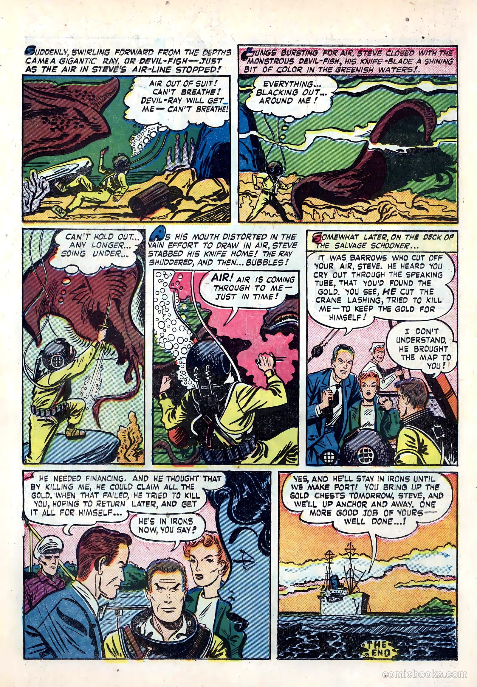 Danger is Their Business #11 (1952) — page 34 of 36