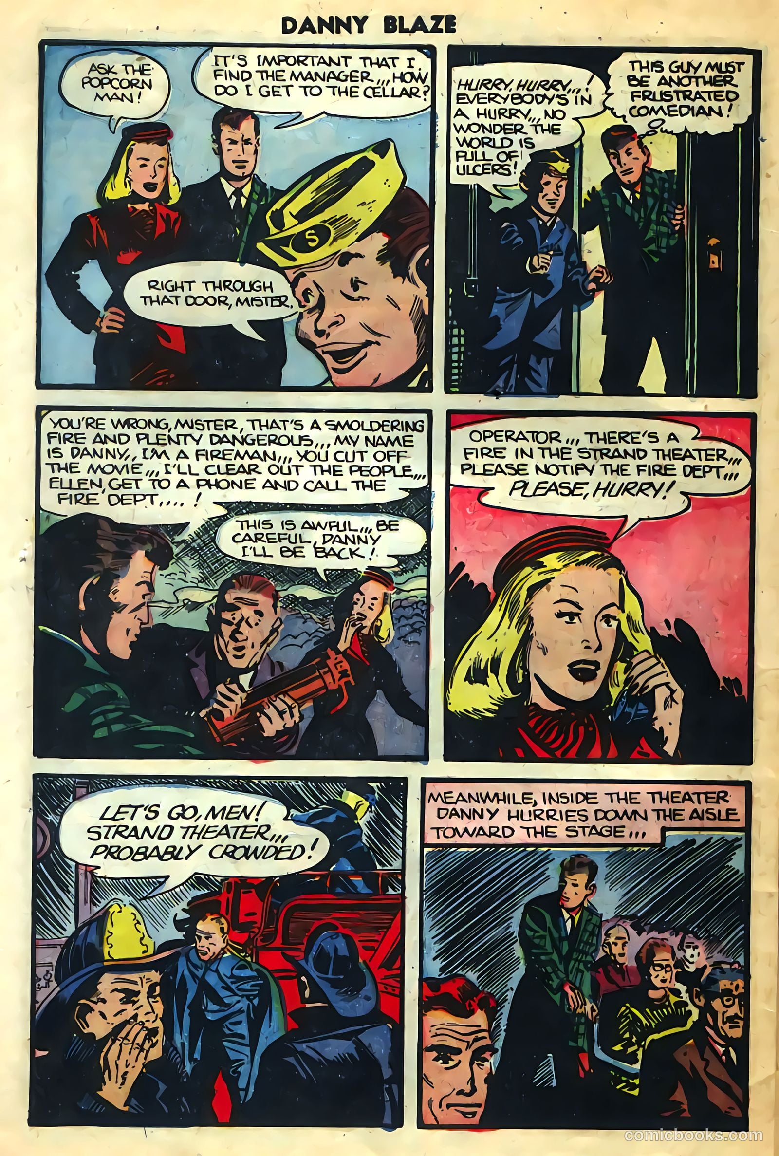 Danny Blaze #1 (1955) — page 28 of 36