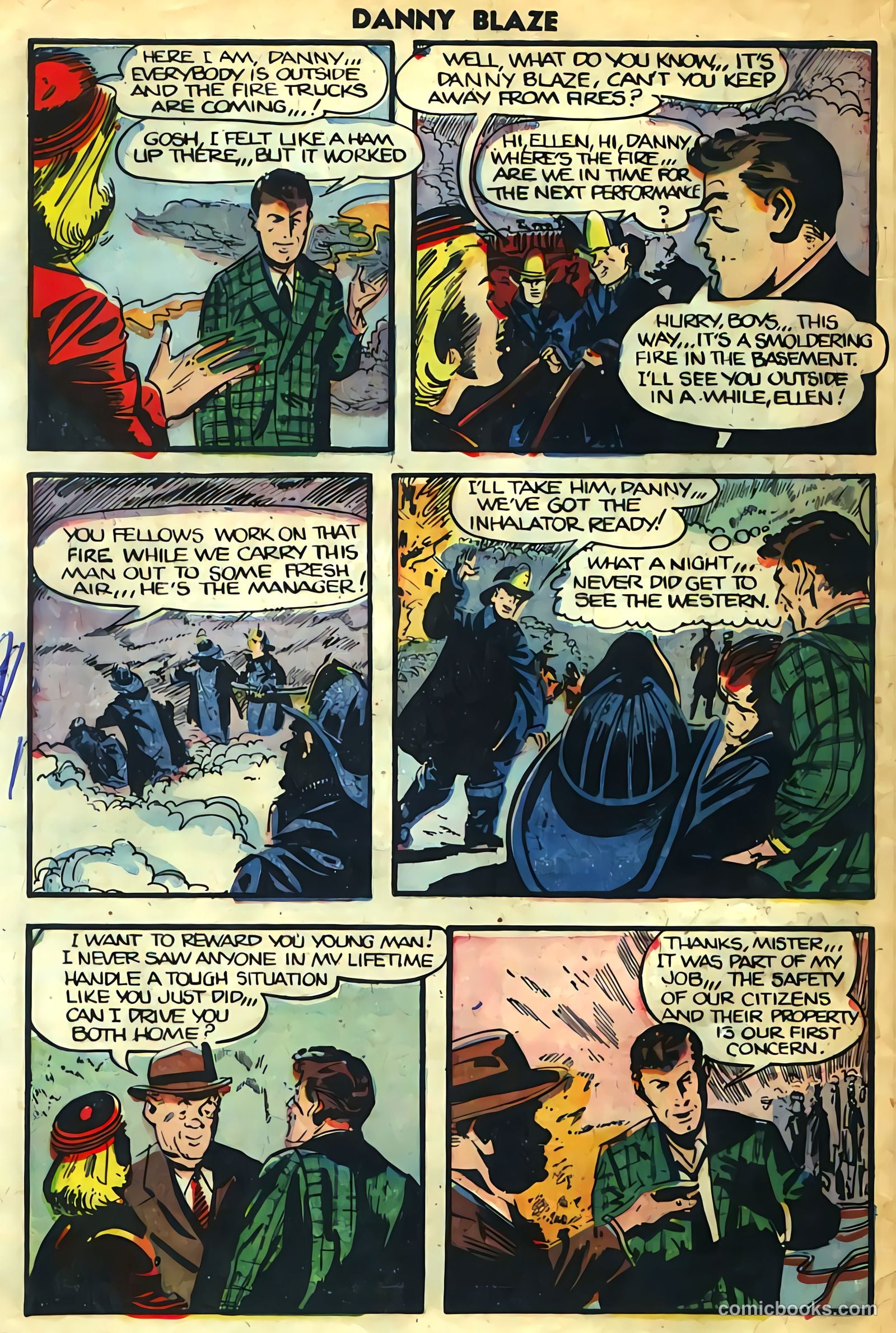 Danny Blaze #1 (1955) — page 32 of 36