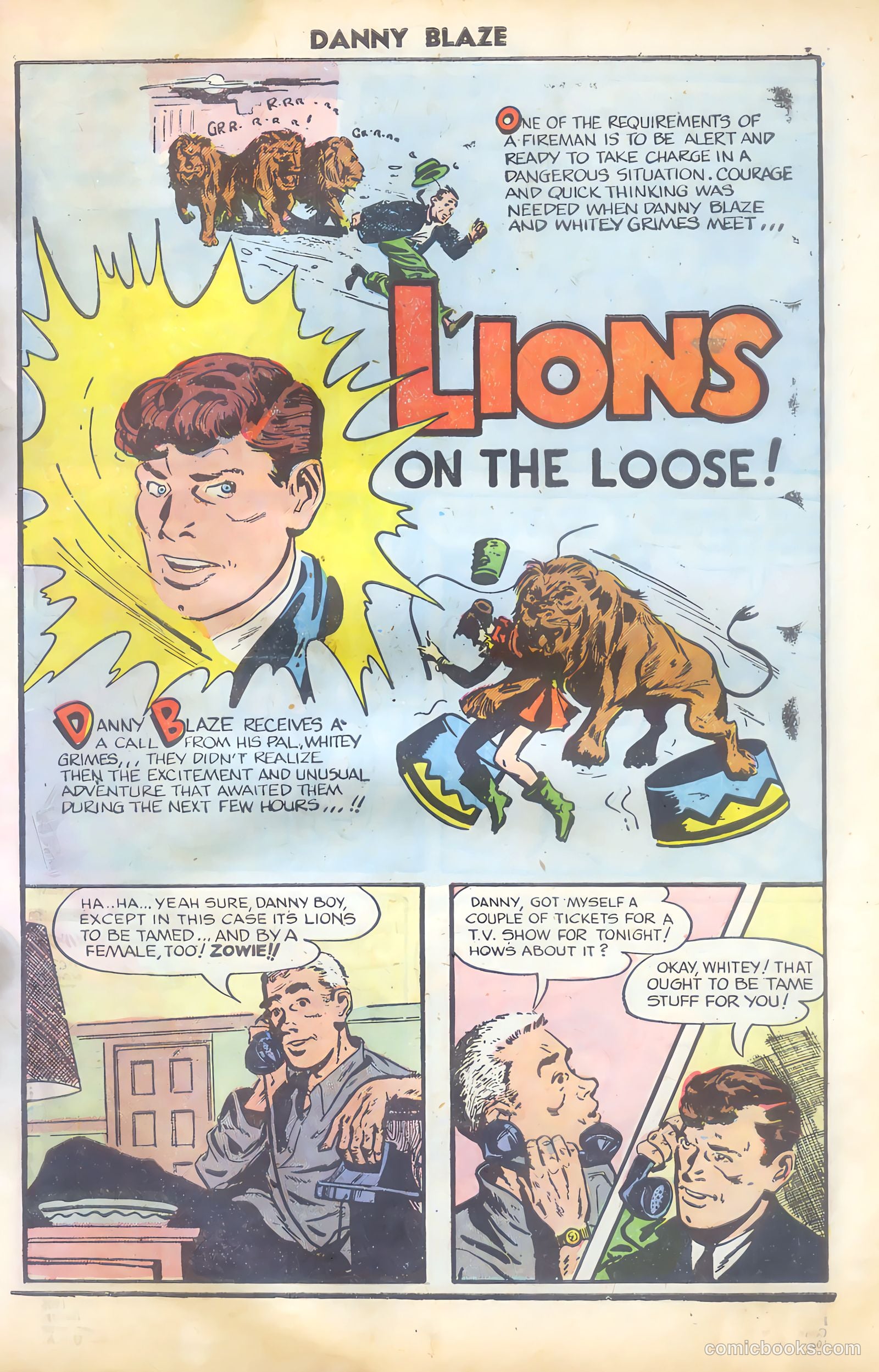 Danny Blaze #2 (1955) — page 3 of 36