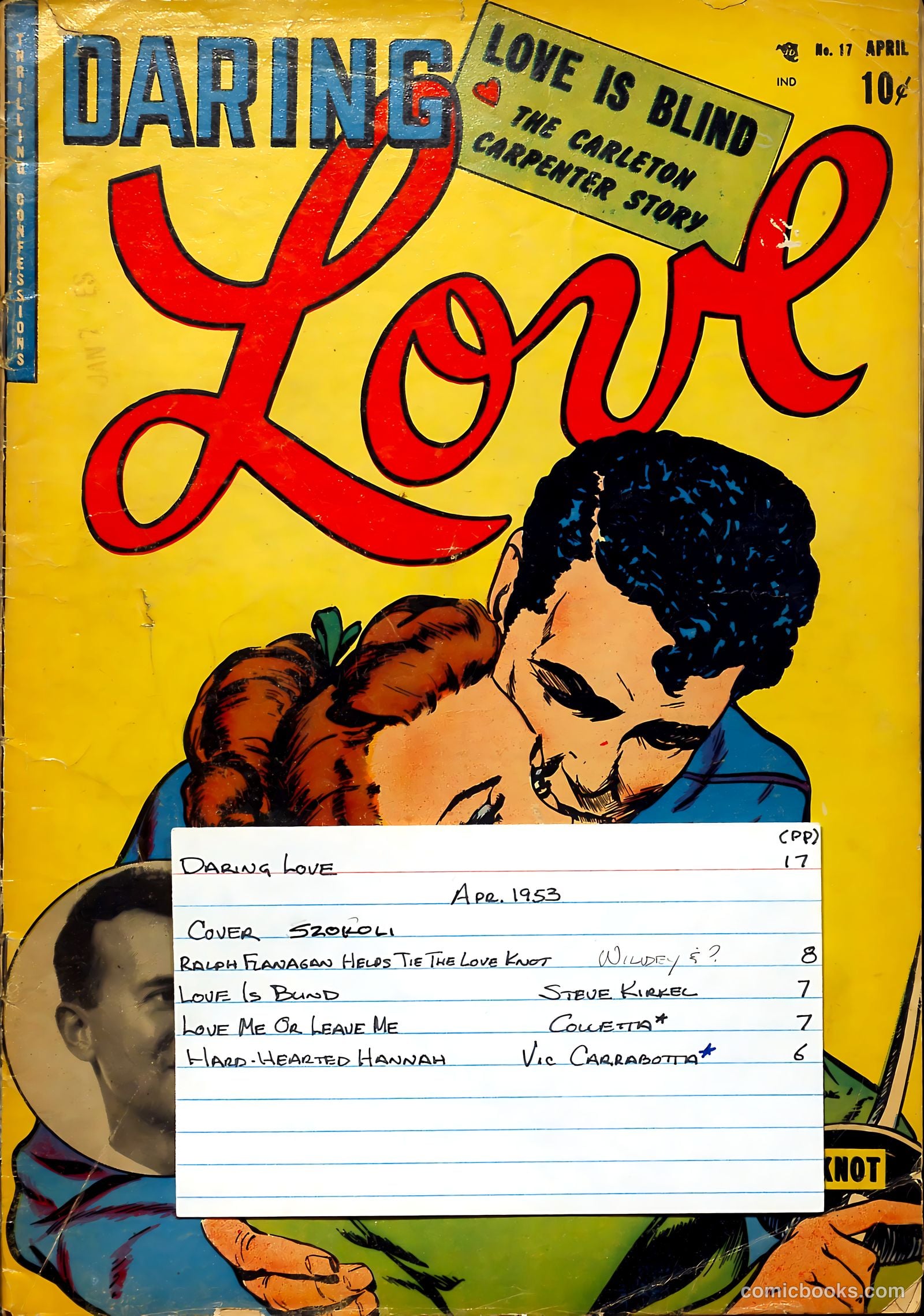 Daring Love #17 (1953) — page 37 of 37