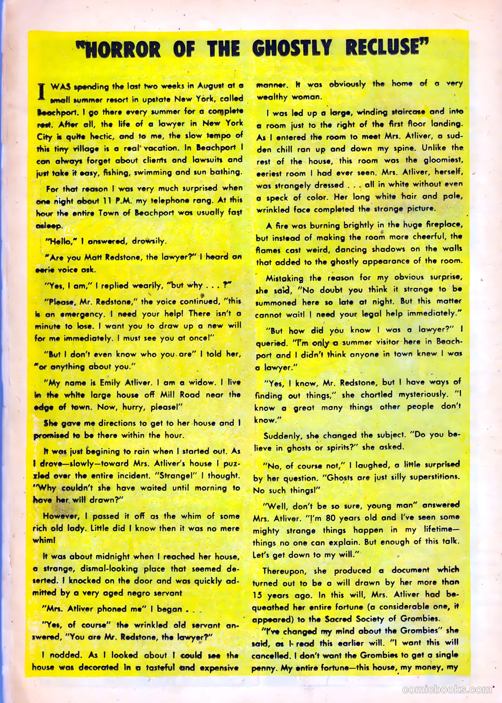 Dark Mysteries #1 (1951) — page 18 of 37