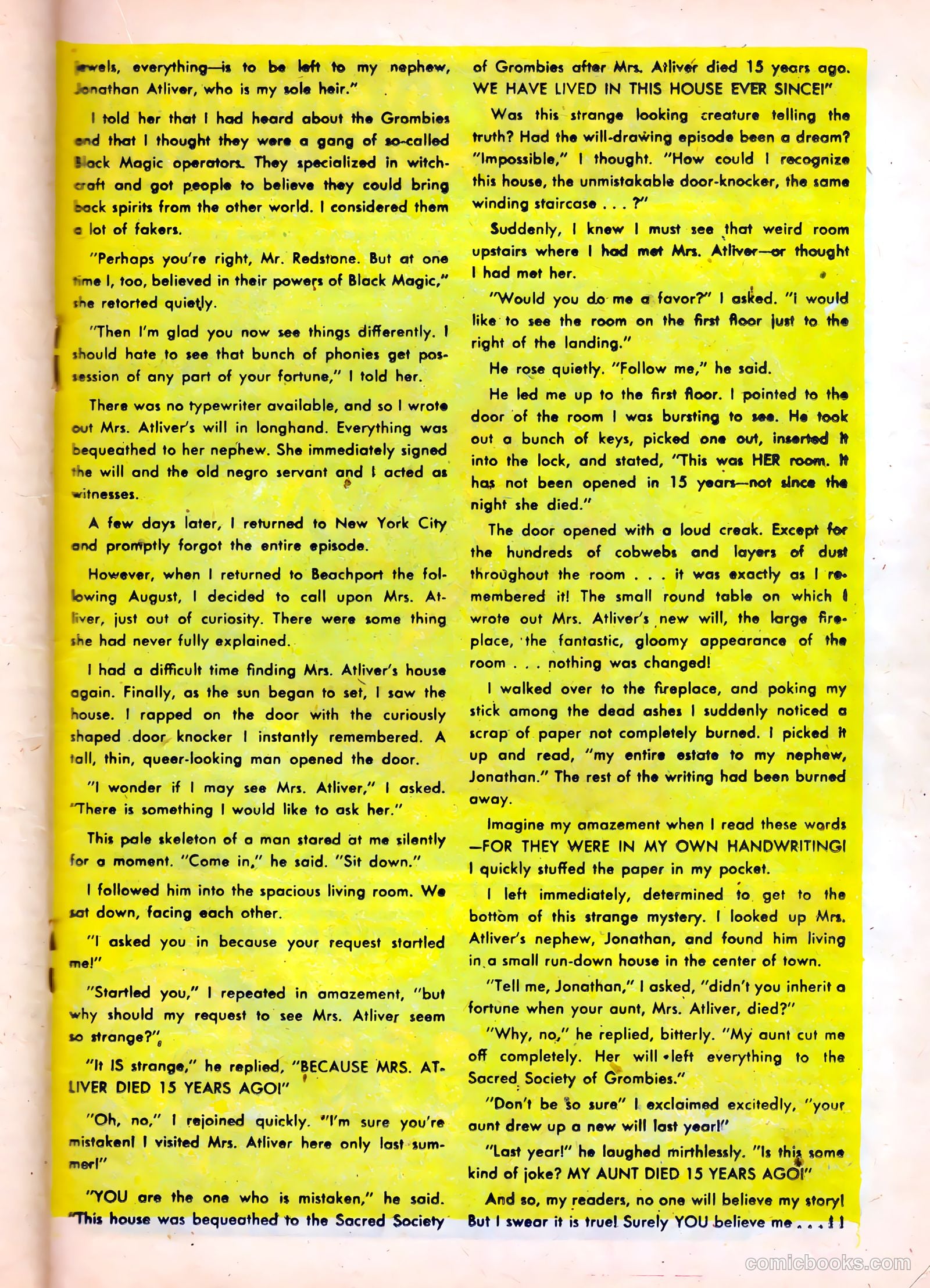 Dark Mysteries #1 (1951) — page 19 of 37