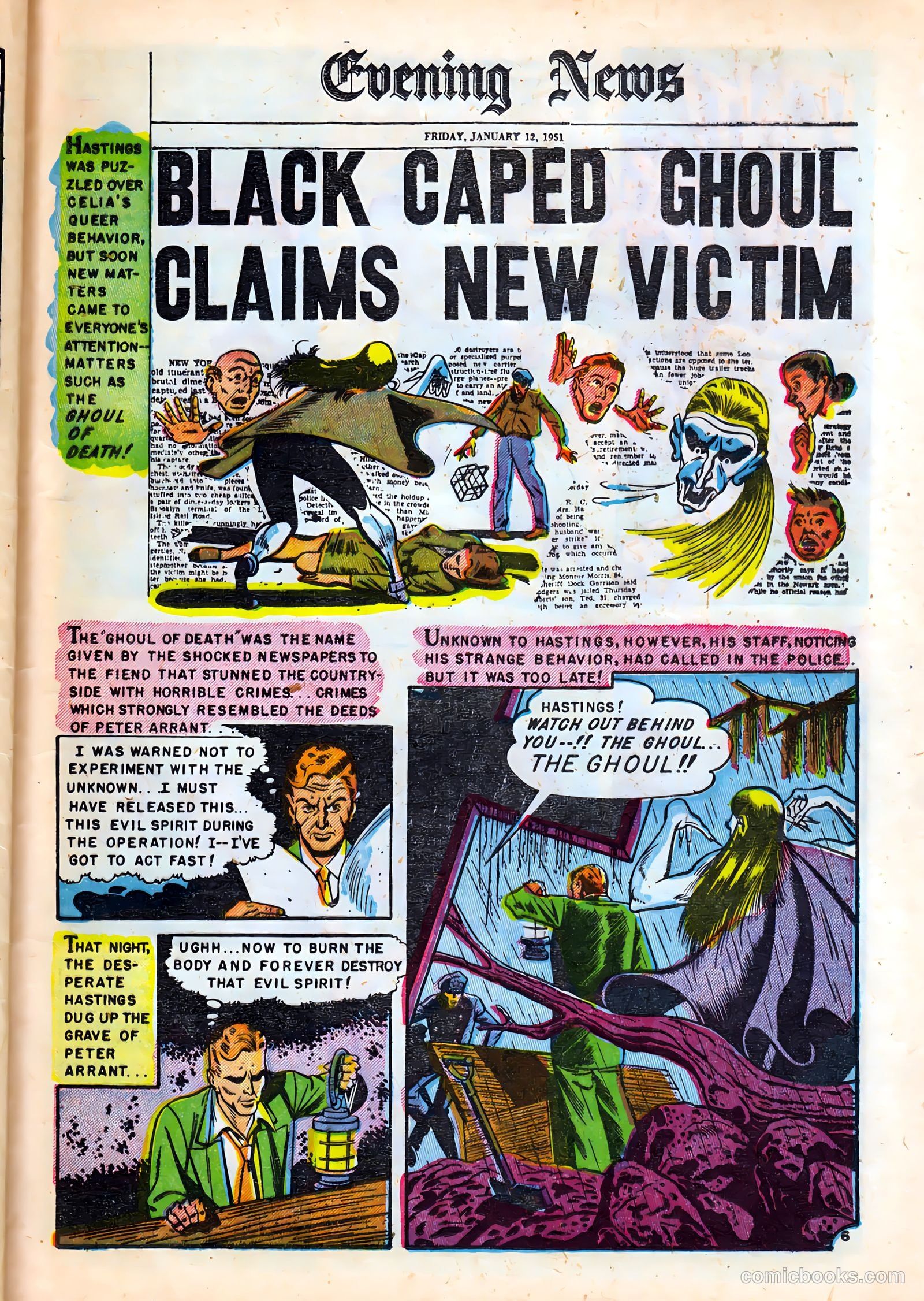 Dark Mysteries #1 (1951) — page 25 of 37