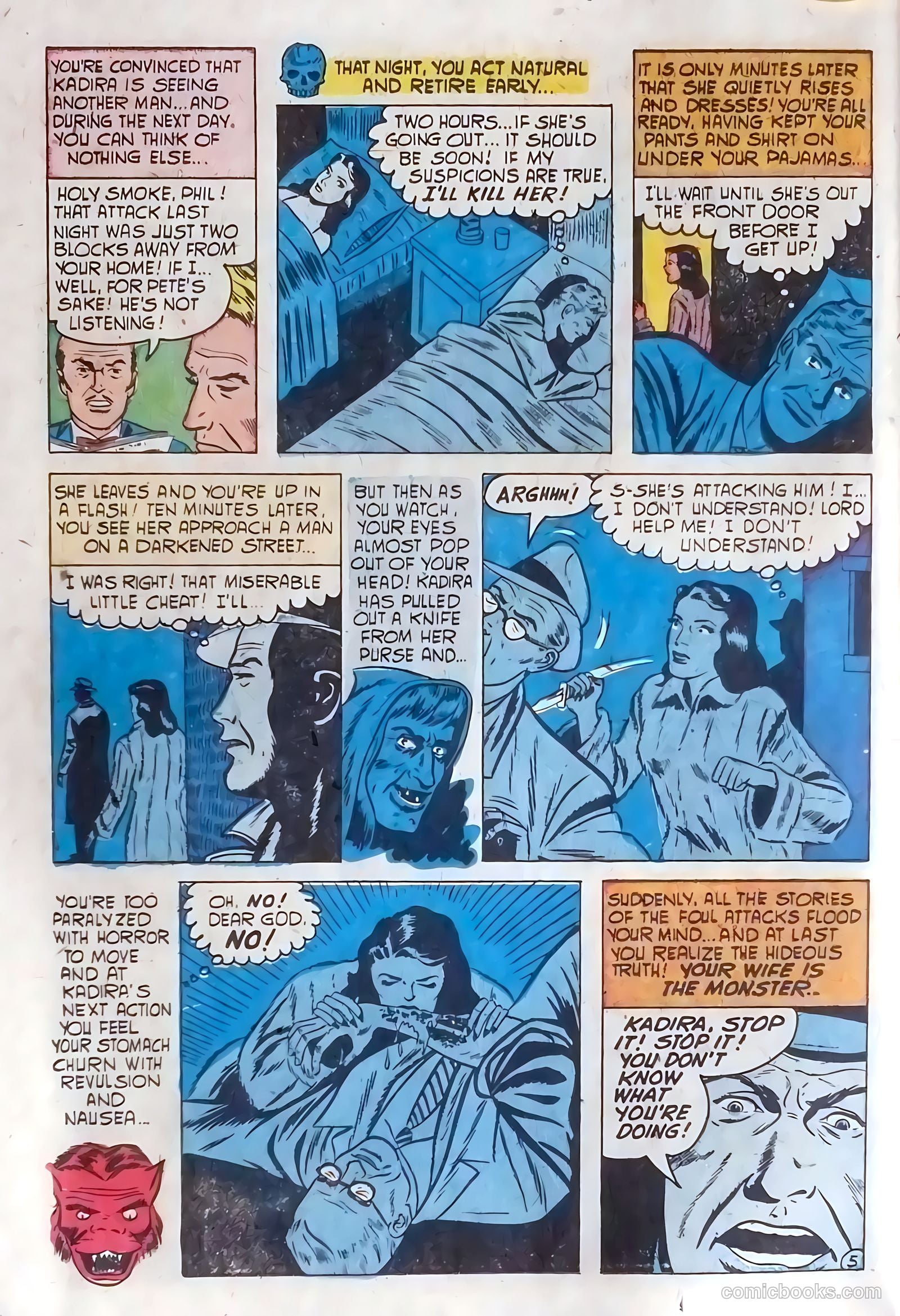 Dark Mysteries #10 (1952) — page 14 of 36