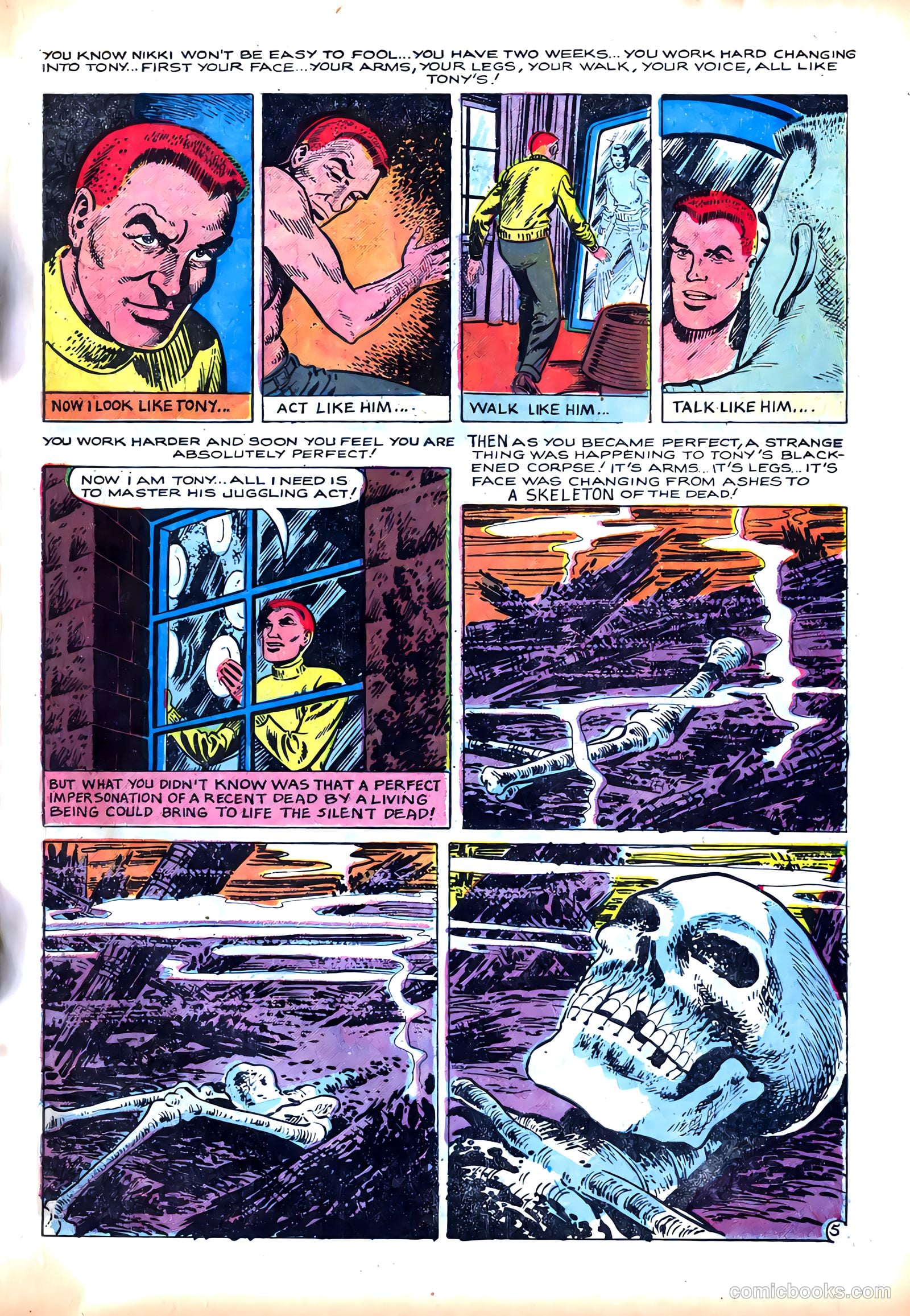 Dark Mysteries #18 (1954) — page 7 of 36