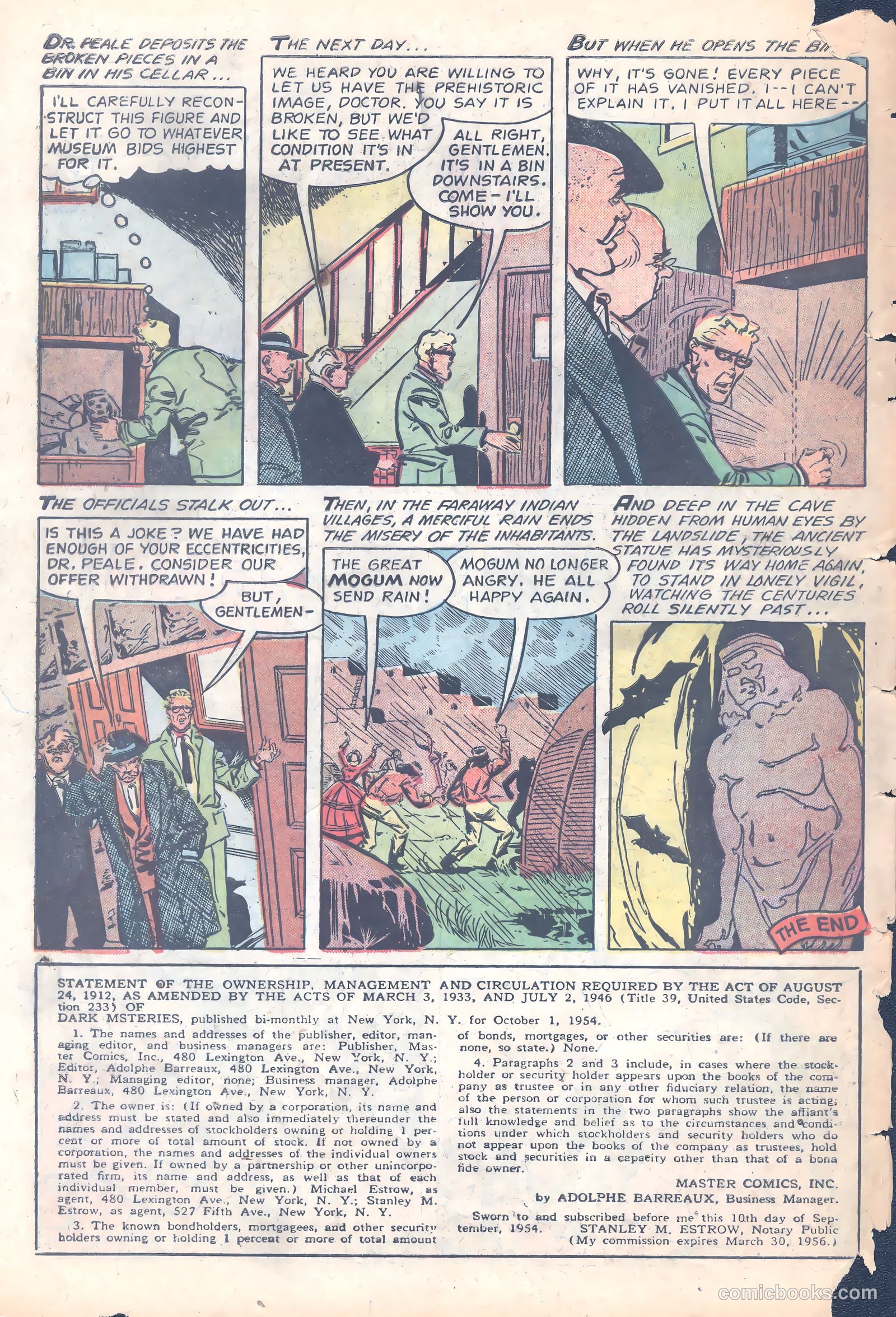 Dark Mysteries #23 (1955) — page 34 of 36