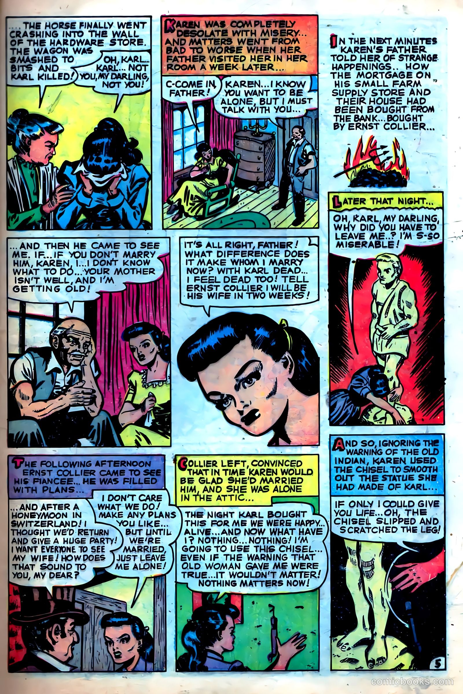 Dark Mysteries #5 (1952) — page 31 of 36