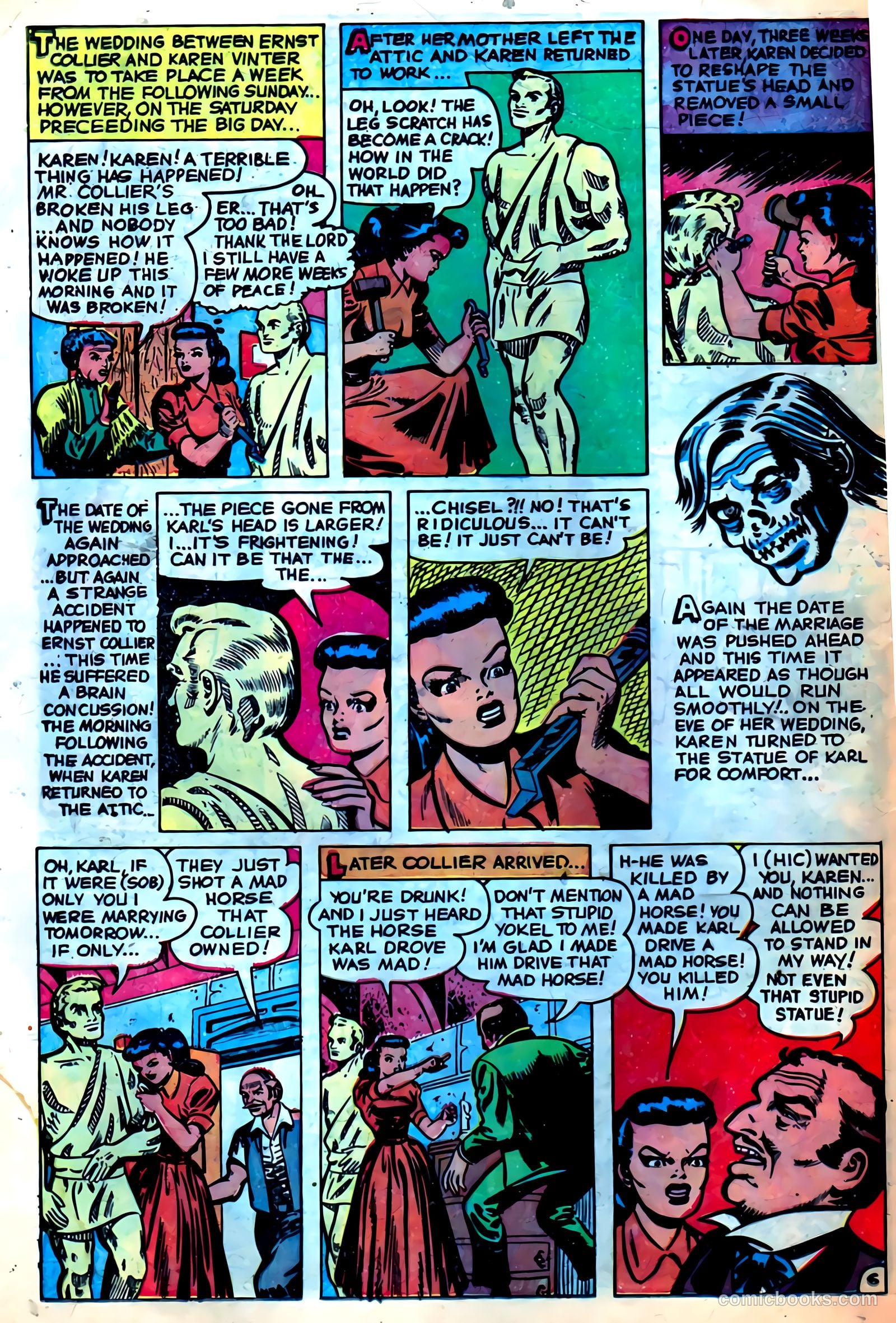 Dark Mysteries #5 (1952) — page 32 of 36