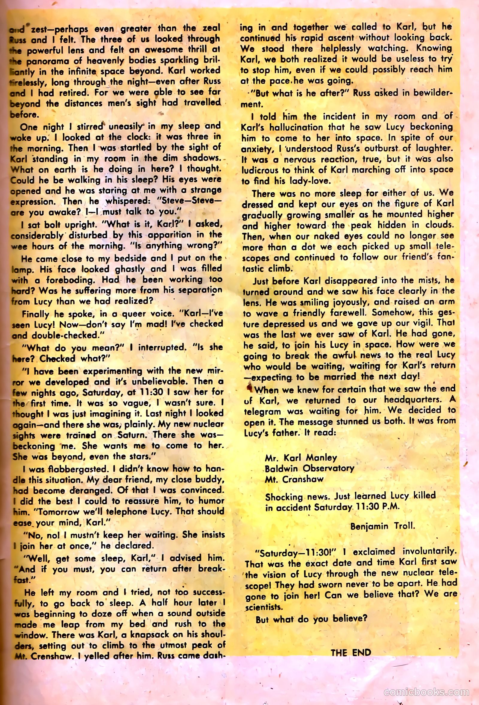 Dark Mysteries #8 (1952) — page 19 of 36