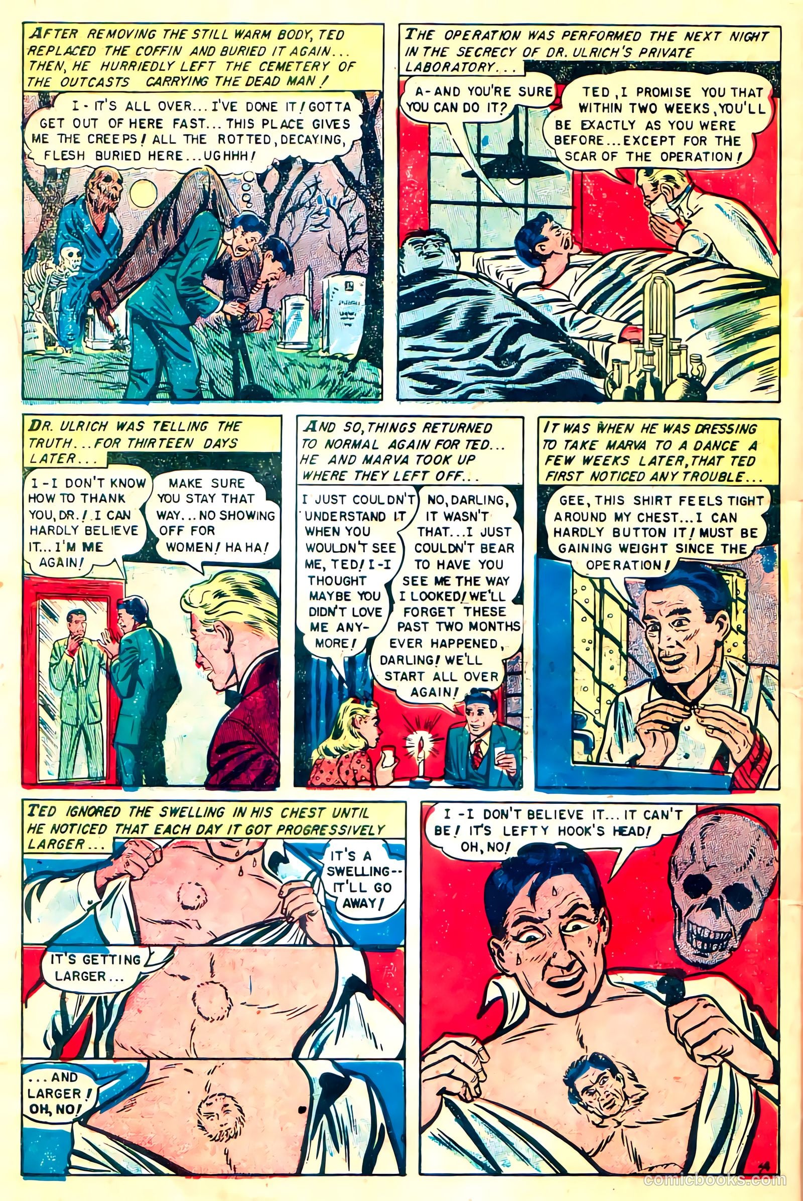 Dark Mysteries #8 (1952) — page 23 of 36