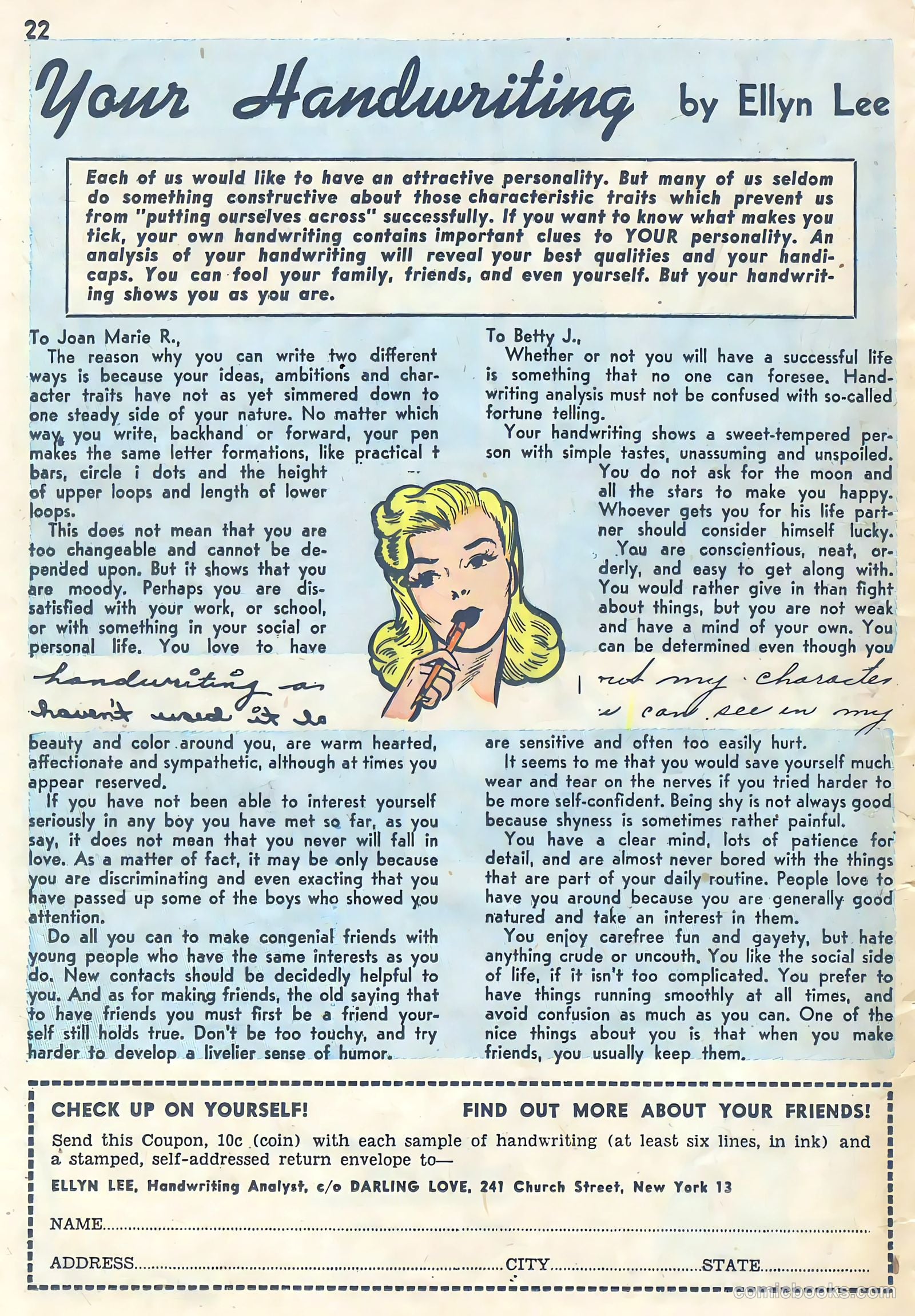 Darling Love #1 (1949) — page 22 of 52
