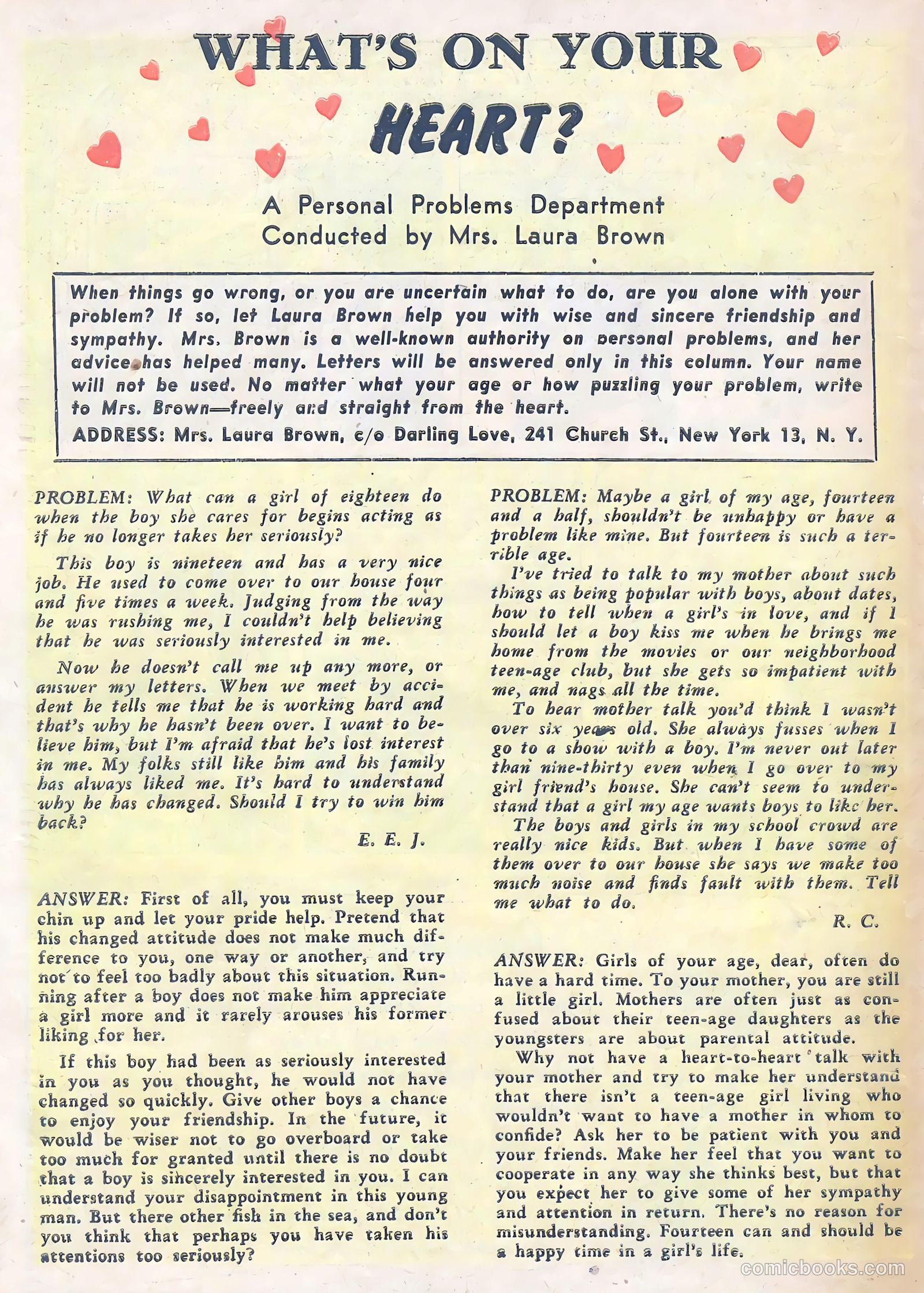 Darling Love #1 (1949) — page 50 of 52