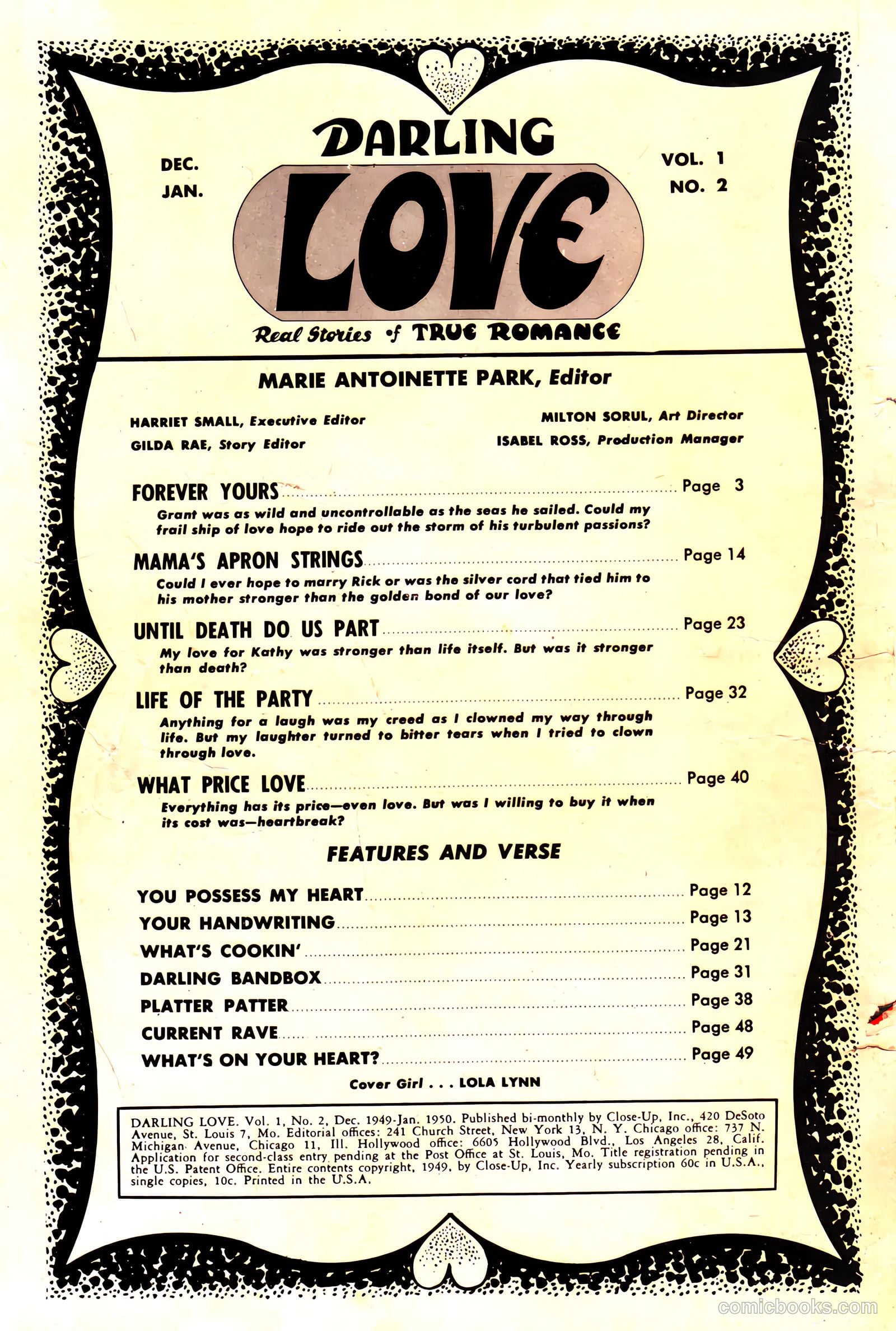 Darling Love #2 (1949) — page 2 of 52