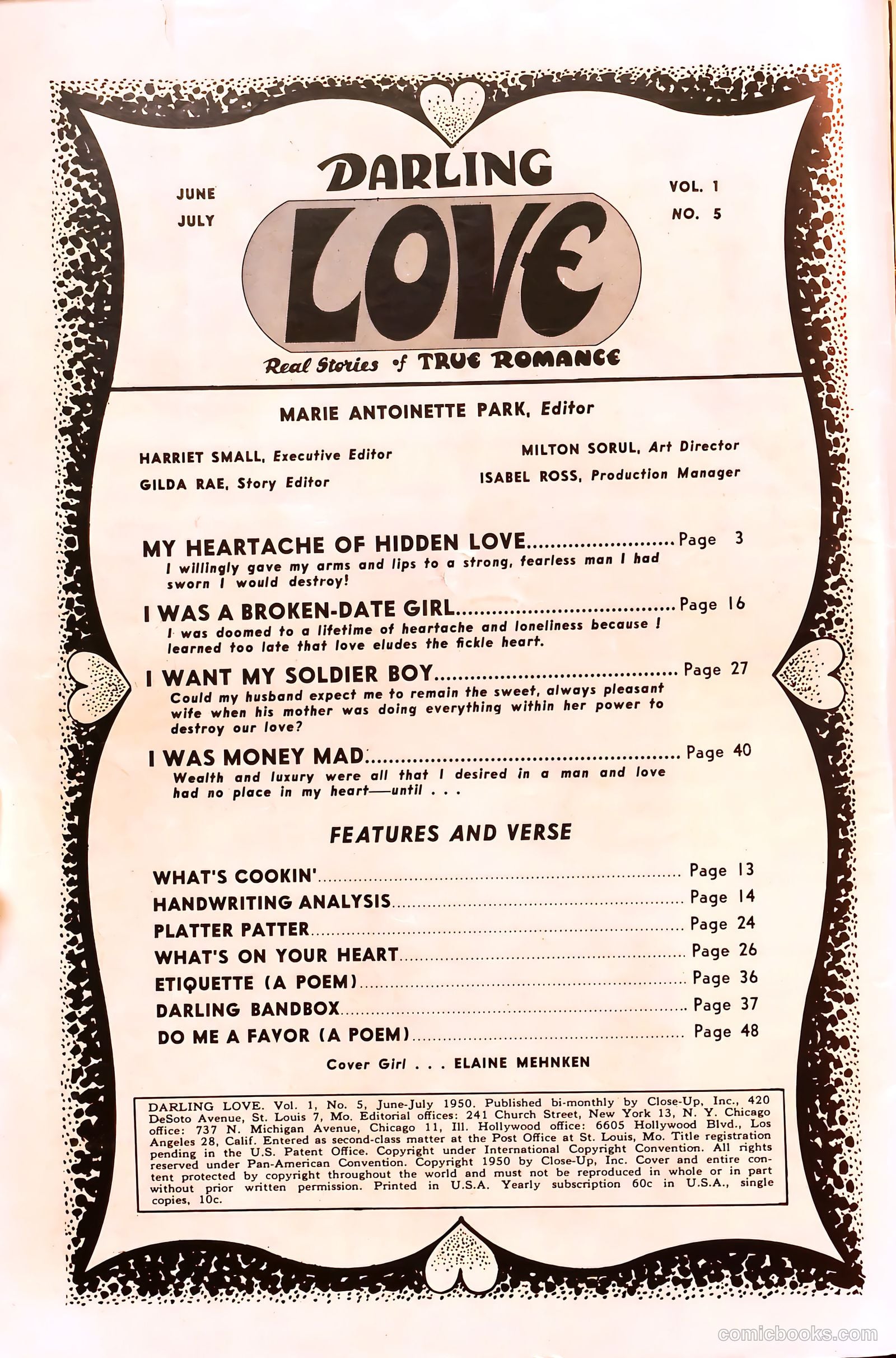 Darling Love #5 (1950) — page 2 of 52