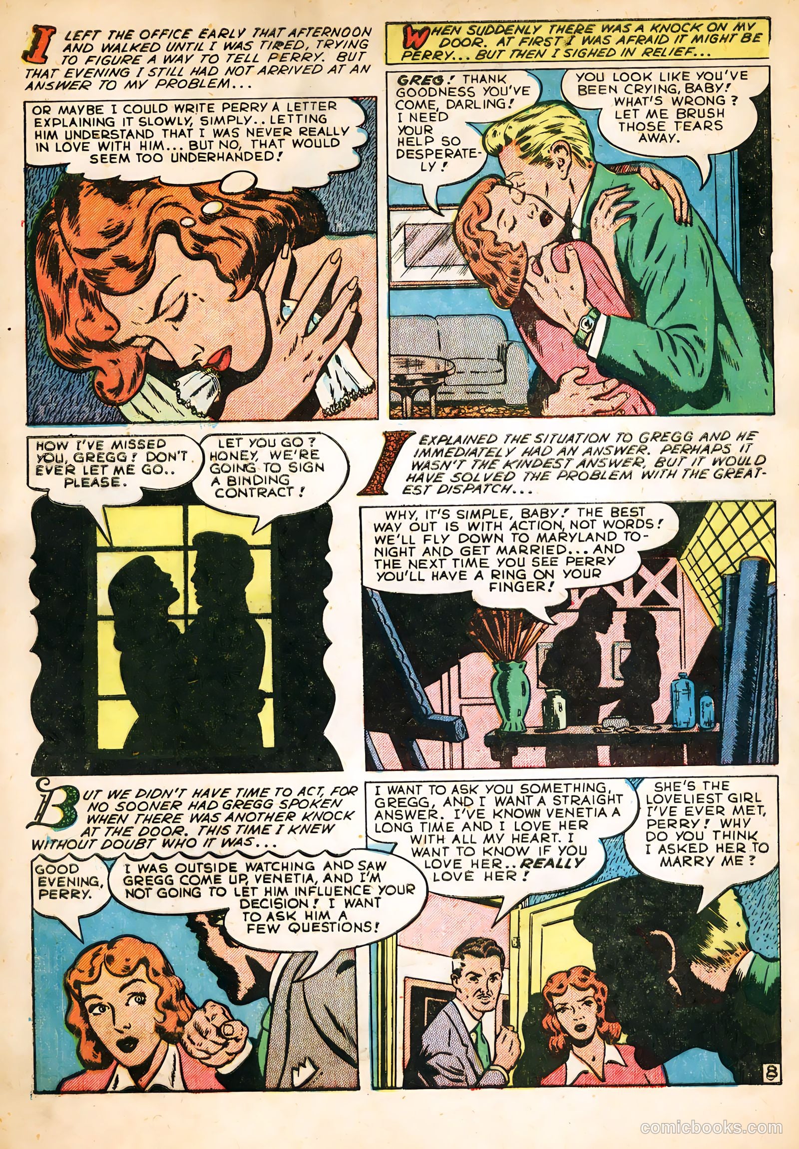 Darling Love #8 (1951) — page 32 of 36