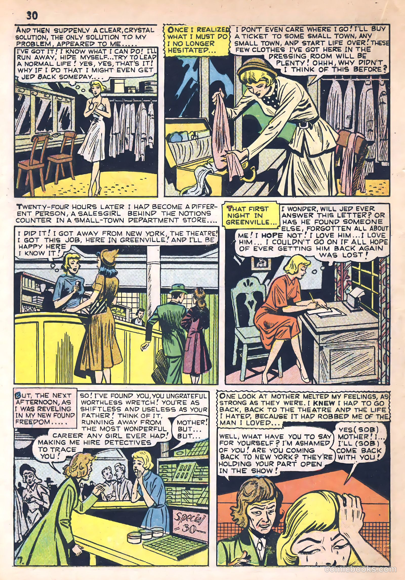 Darling Romance #1 (1949) — page 30 of 52