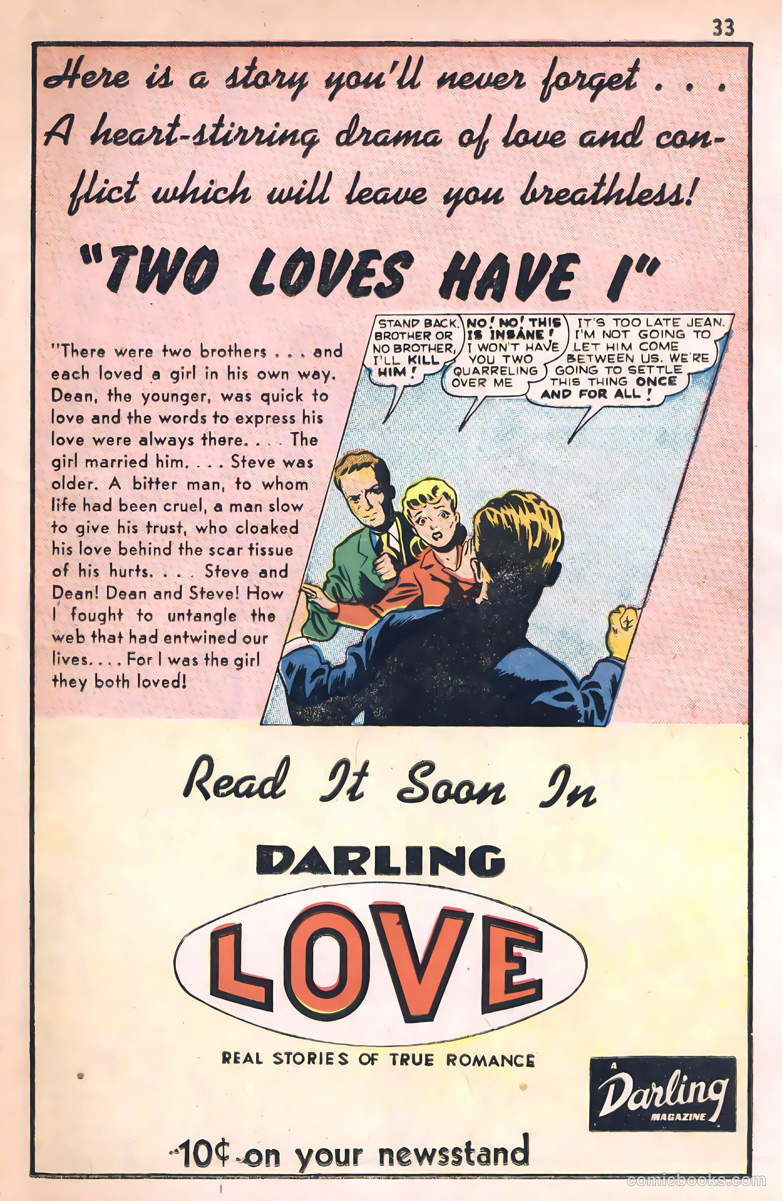 Darling Romance #1 (1949) — page 33 of 52