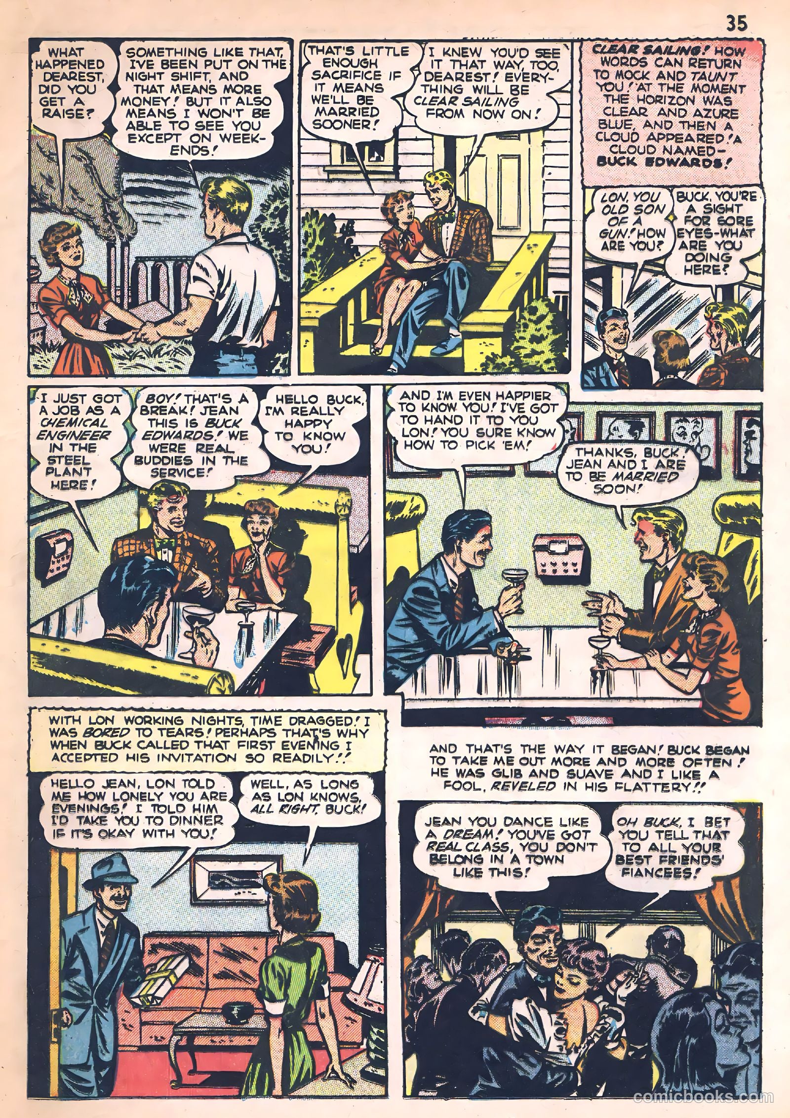 Darling Romance #1 (1949) — page 35 of 52
