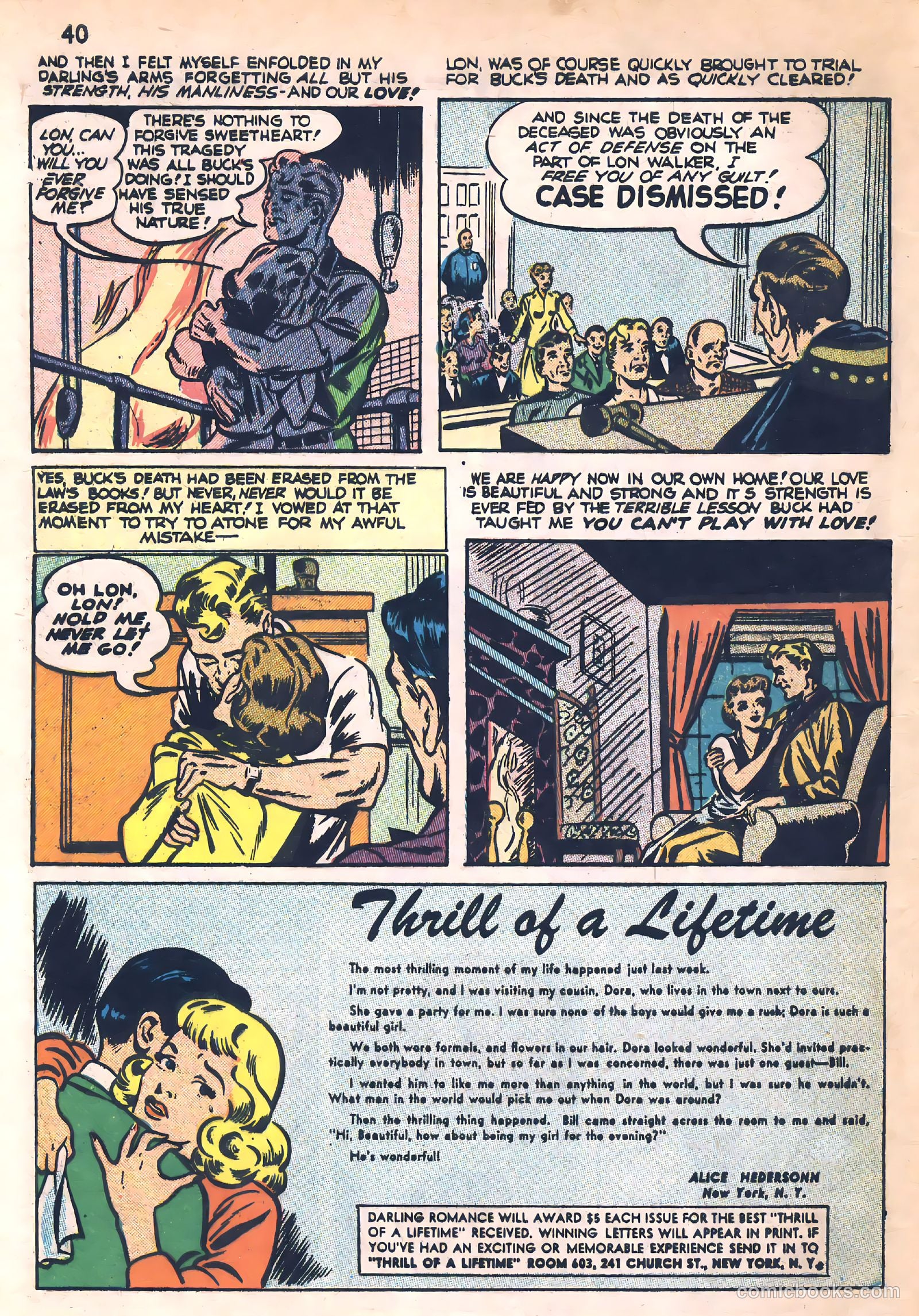 Darling Romance #1 (1949) — page 40 of 52