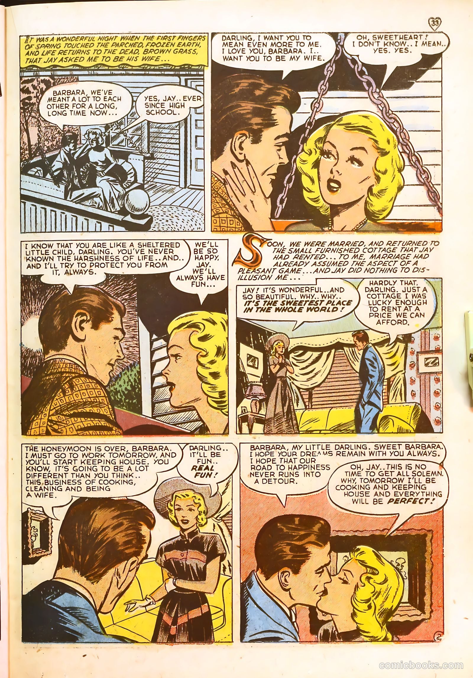 Darling Romance #3 (1950) — page 33 of 53