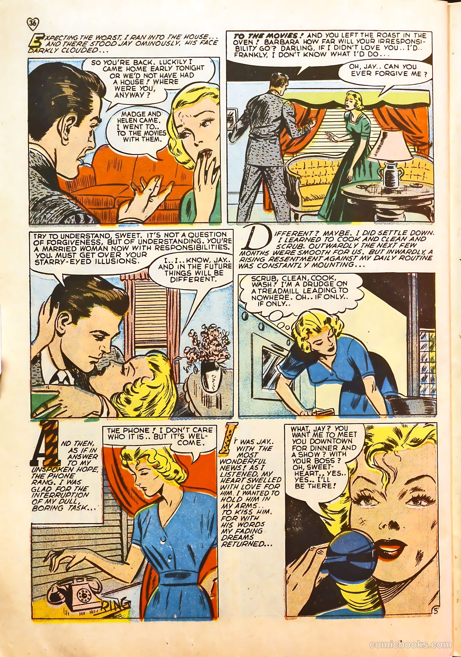 Darling Romance #3 (1950) — page 36 of 53