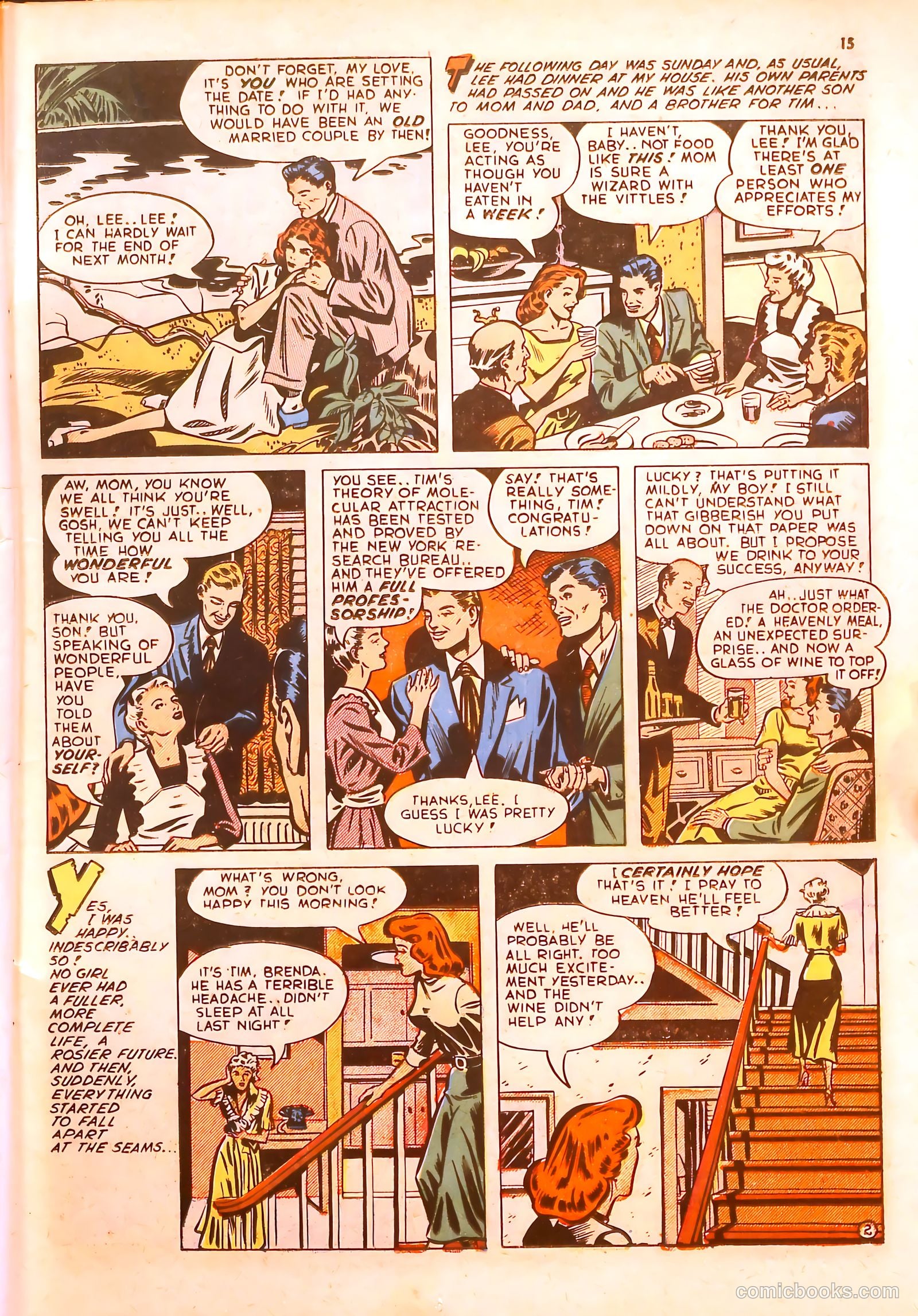 Darling Romance #5 (1950) — page 15 of 52