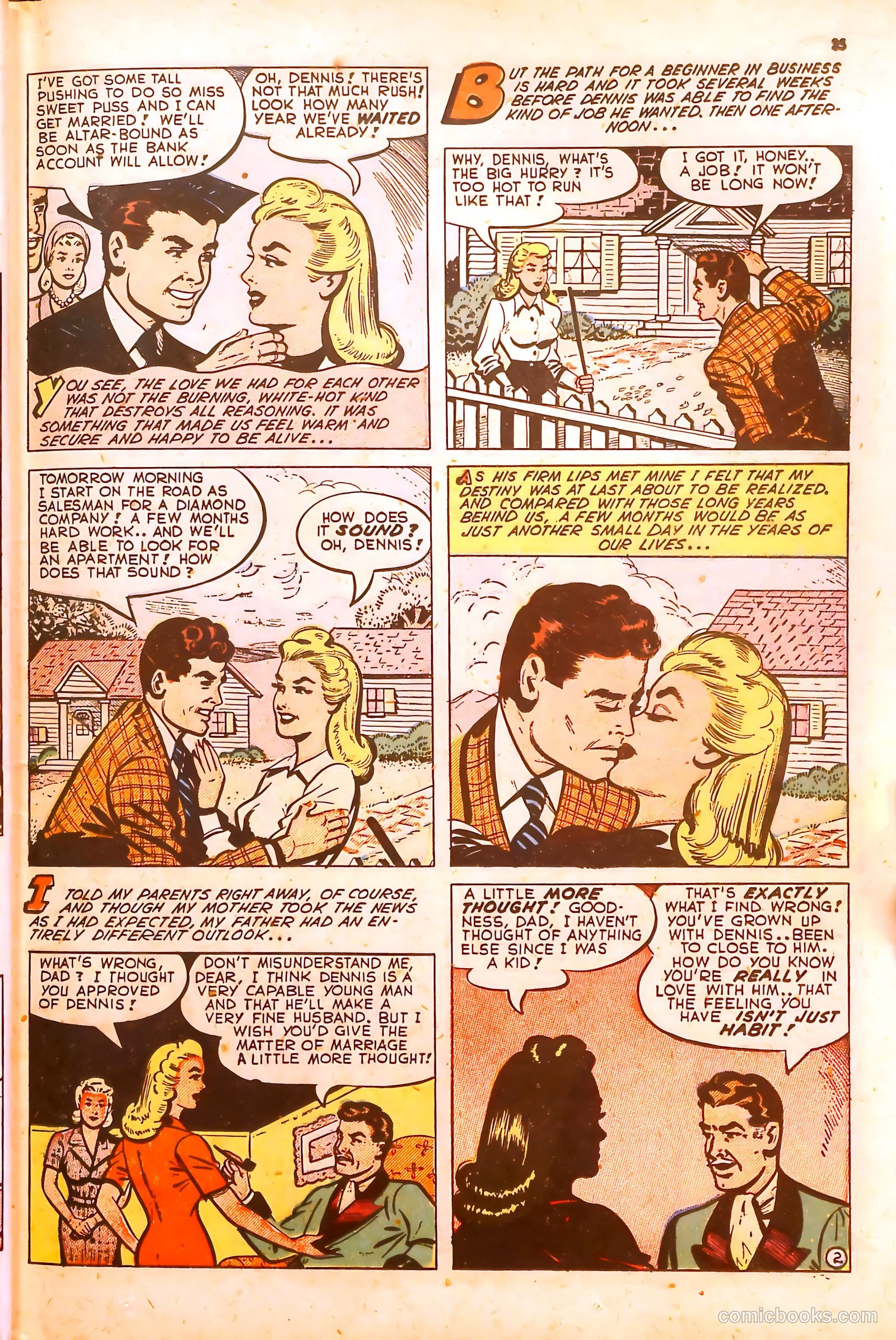 Darling Romance #5 (1950) — page 35 of 52
