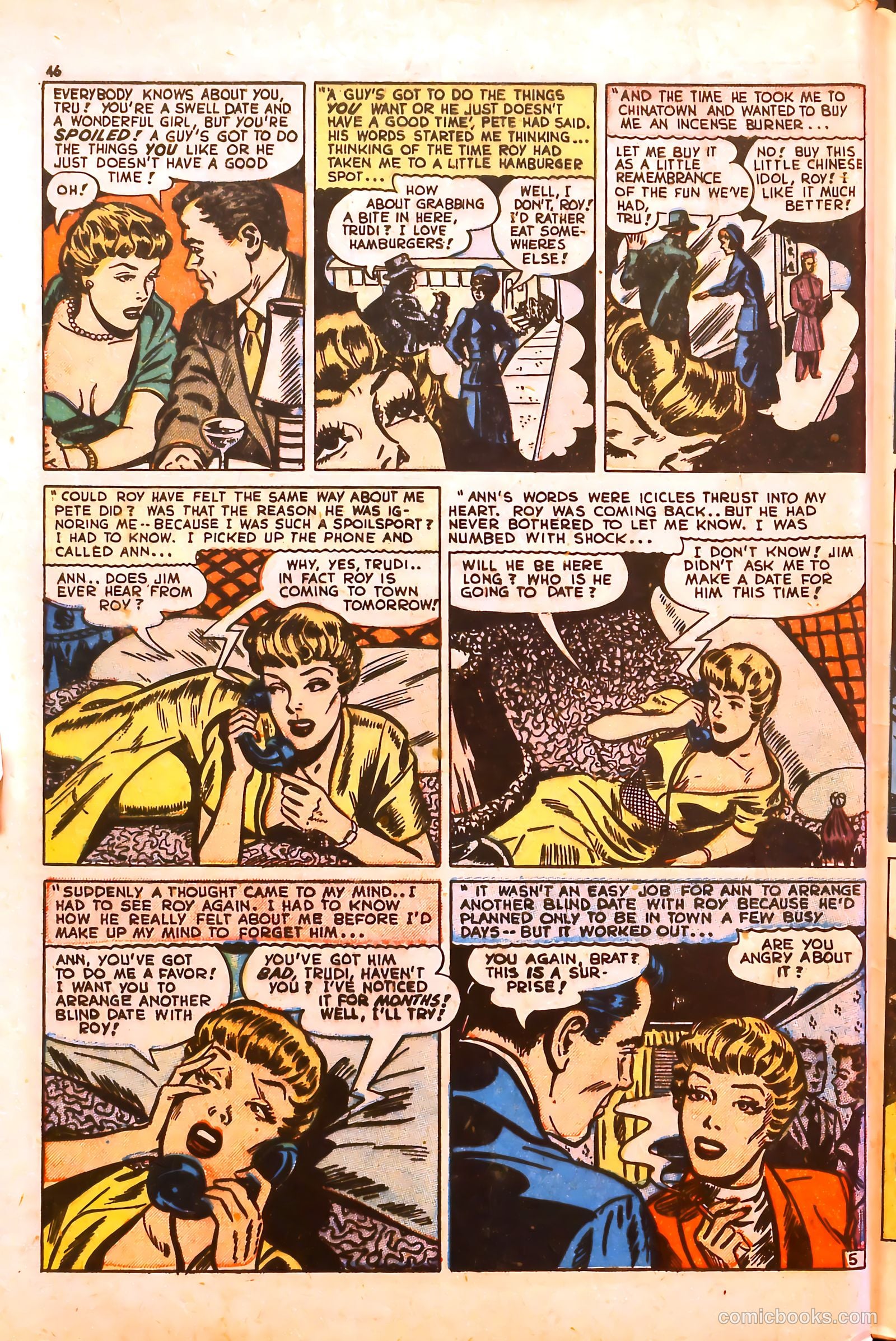 Darling Romance #5 (1950) — page 46 of 52