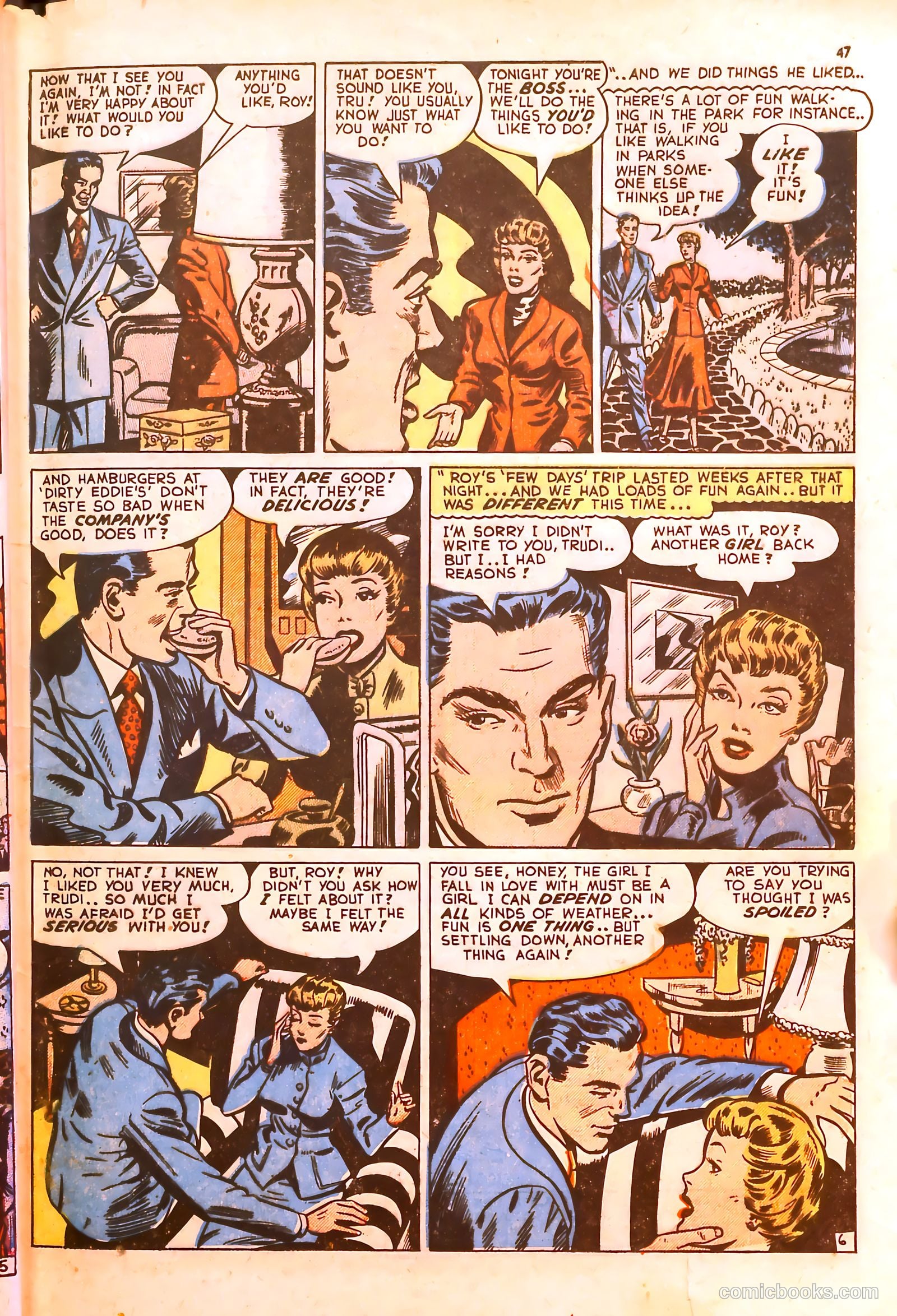 Darling Romance #5 (1950) — page 47 of 52