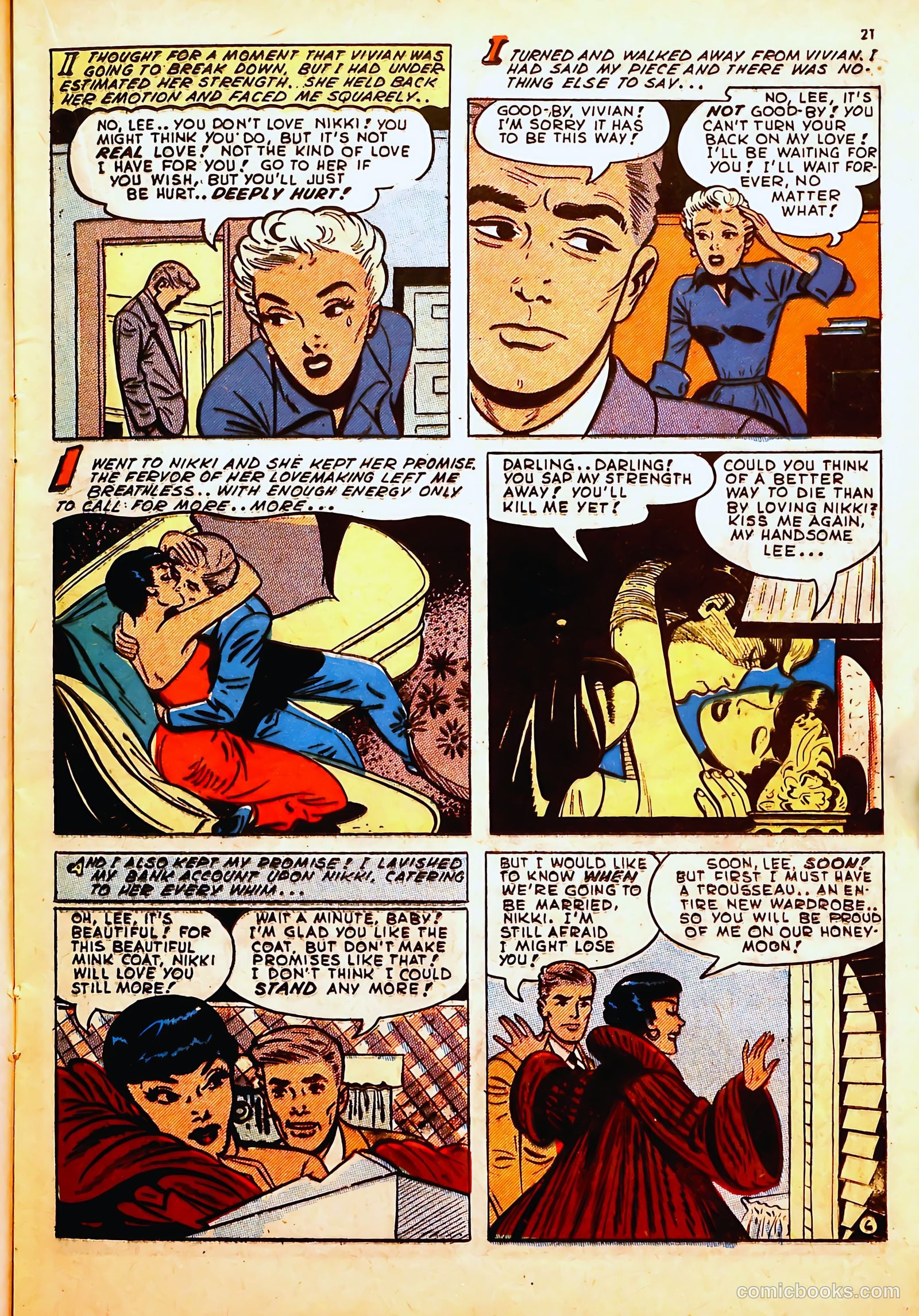 Darling Romance #6 (1950) — page 21 of 53