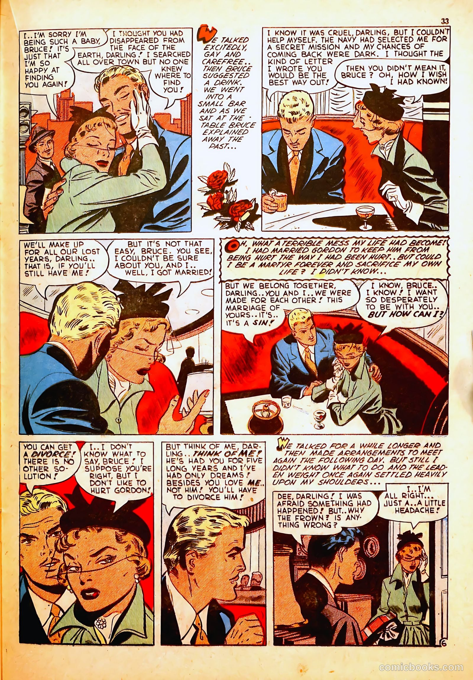Darling Romance #6 (1950) — page 33 of 53