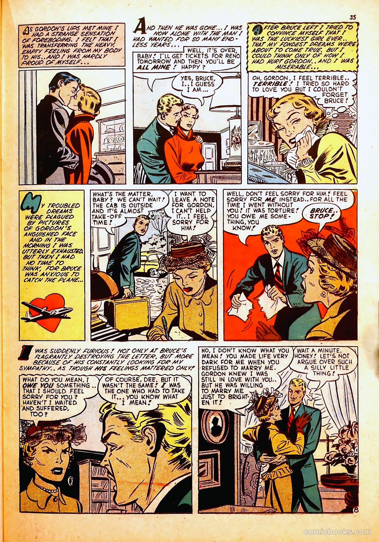 Darling Romance #6 (1950) — page 35 of 53