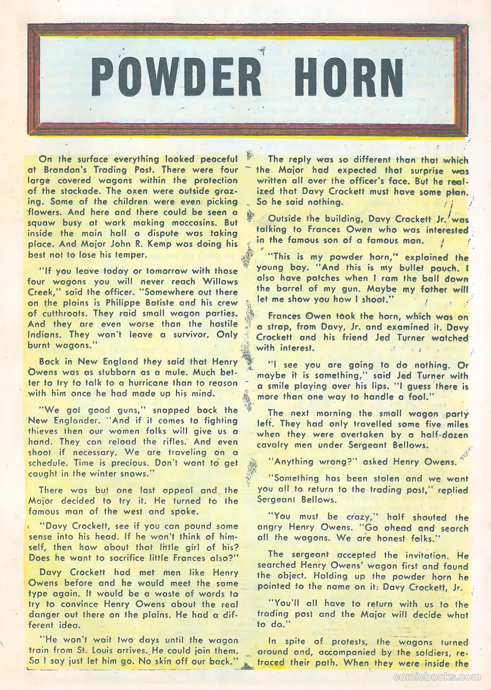 Davy Crockett #2 (1955) — page 19 of 36
