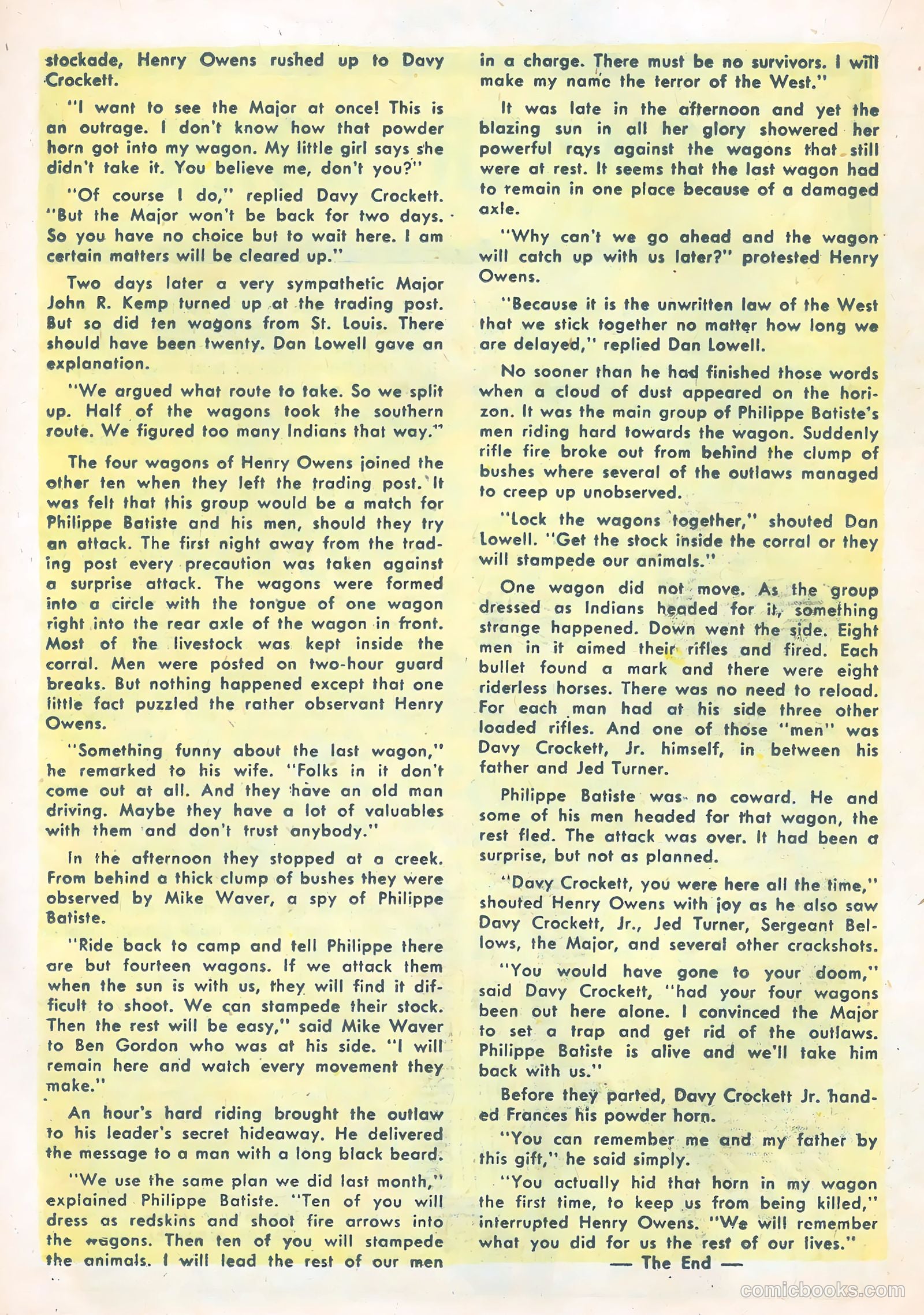 Davy Crockett #2 (1955) — page 20 of 36
