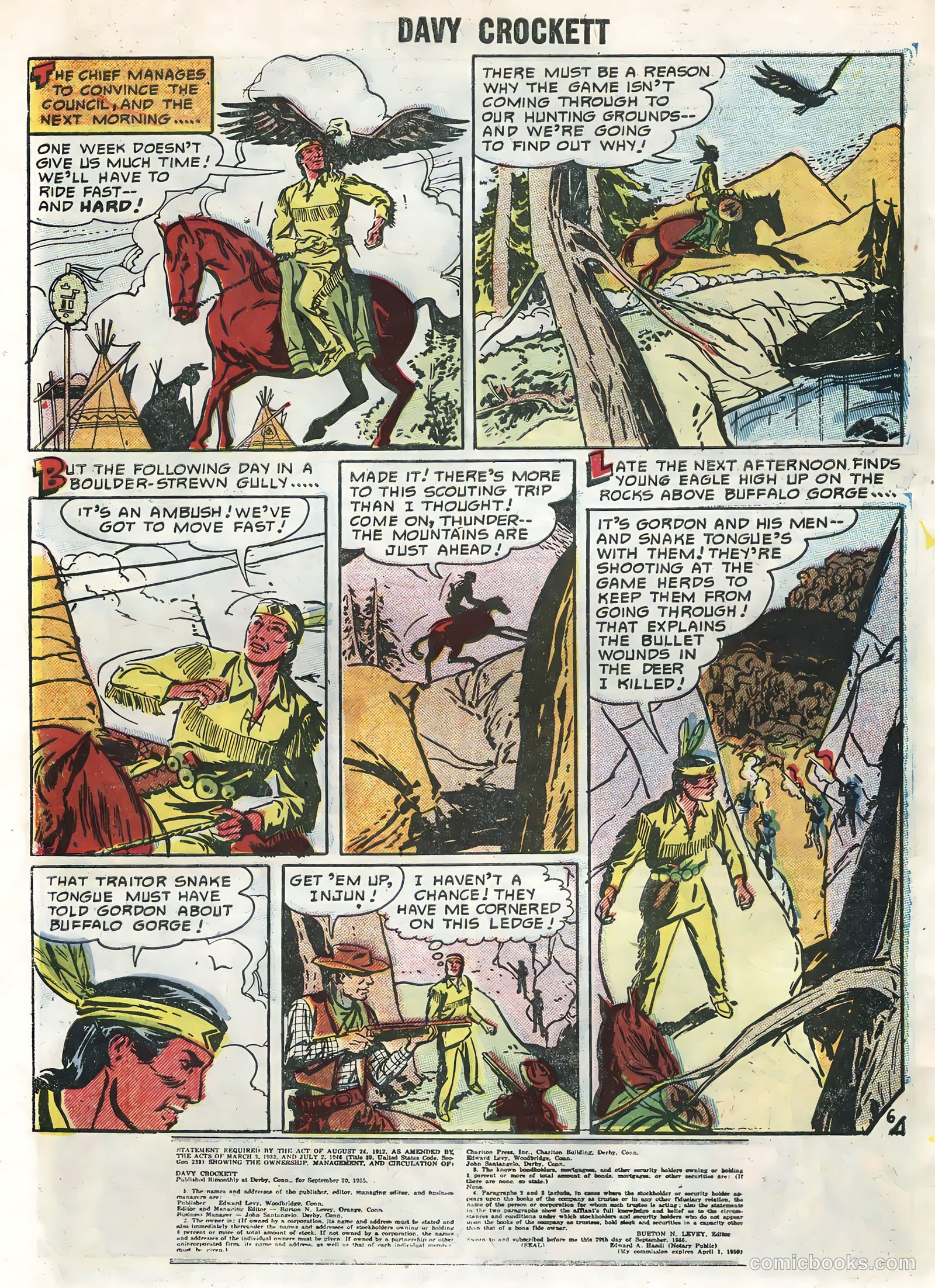 Davy Crockett #6 (1956) — page 30 of 36
