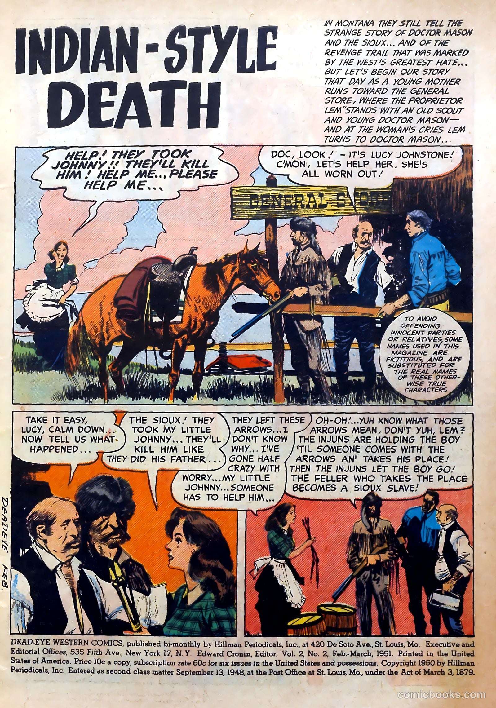 Dead-Eye Western Comics #2 (1949) — page 3 of 52