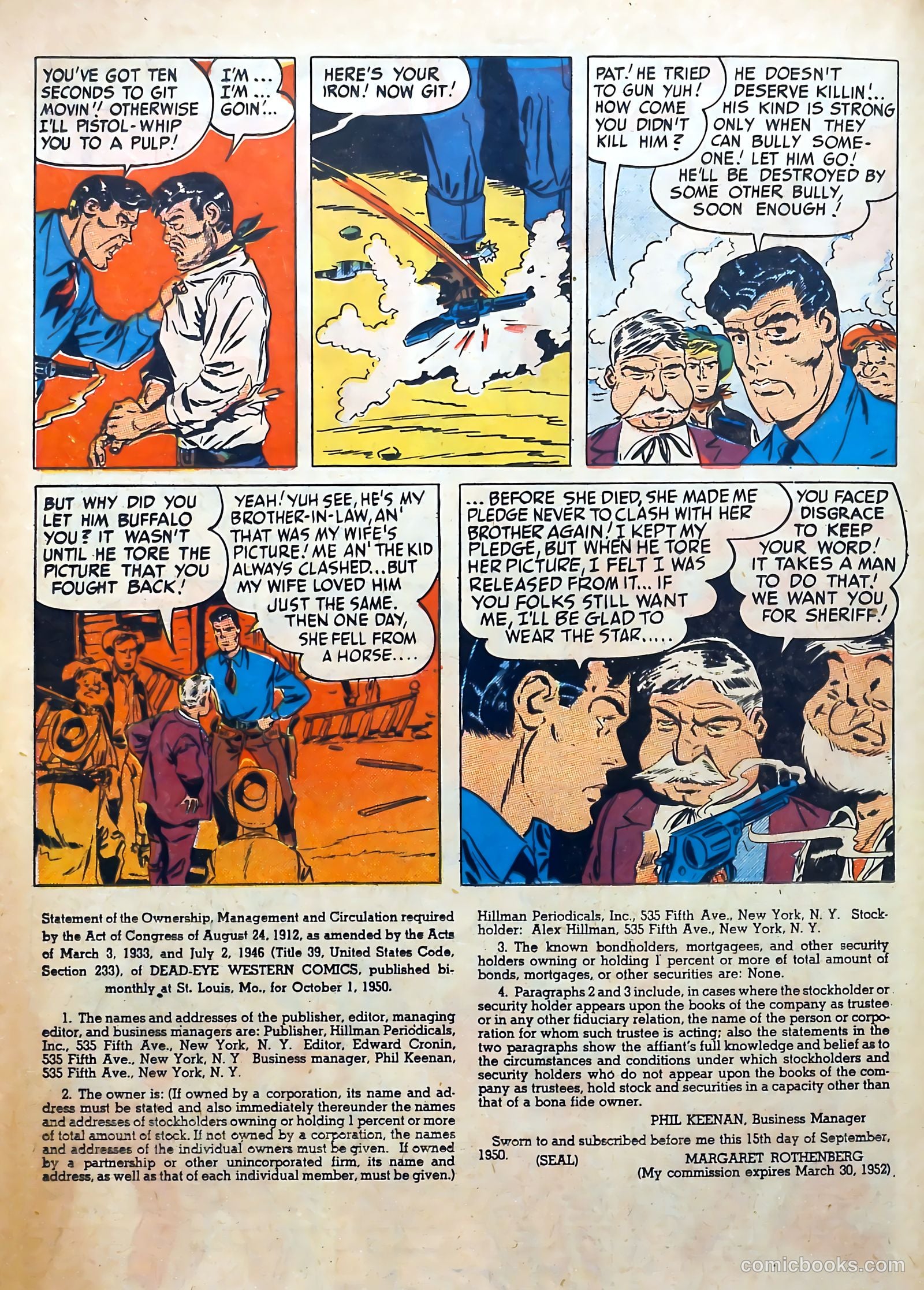 Dead-Eye Western Comics #2 (1949) — page 38 of 52