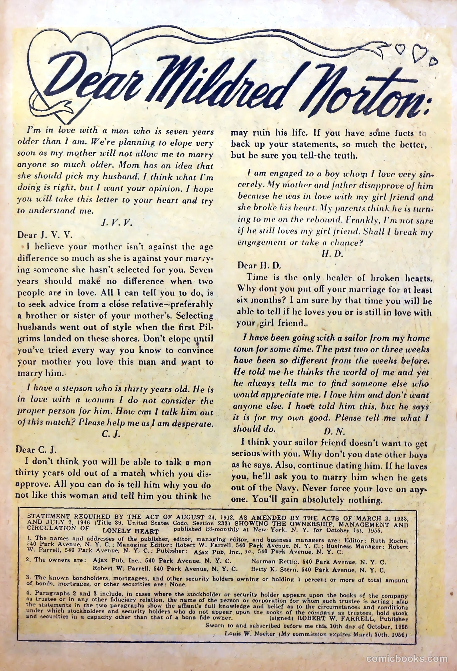Dear Heart #15 (1956) — page 27 of 36