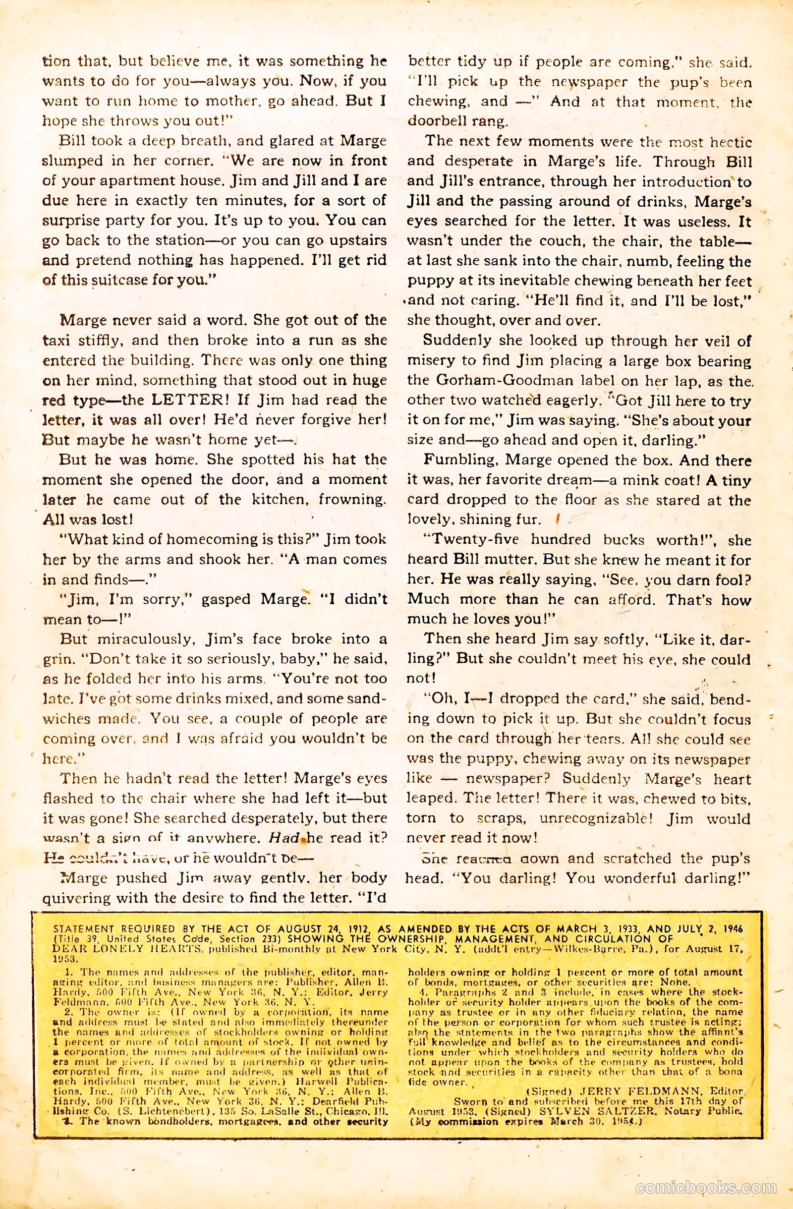 Dear Lonely Hearts #4 (1954) — page 28 of 36