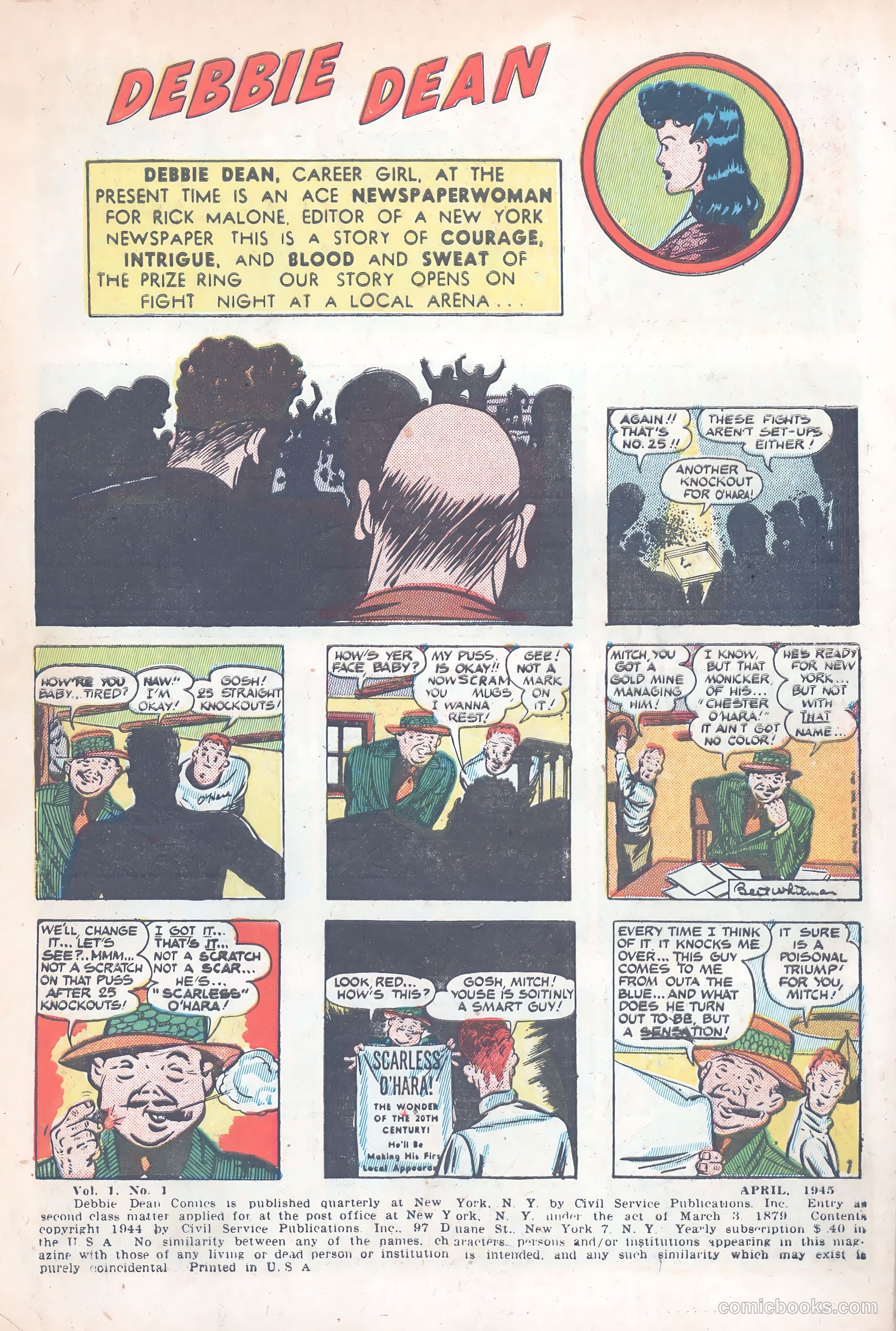 Debbie Dean Comics #1 (1945) — page 3 of 36