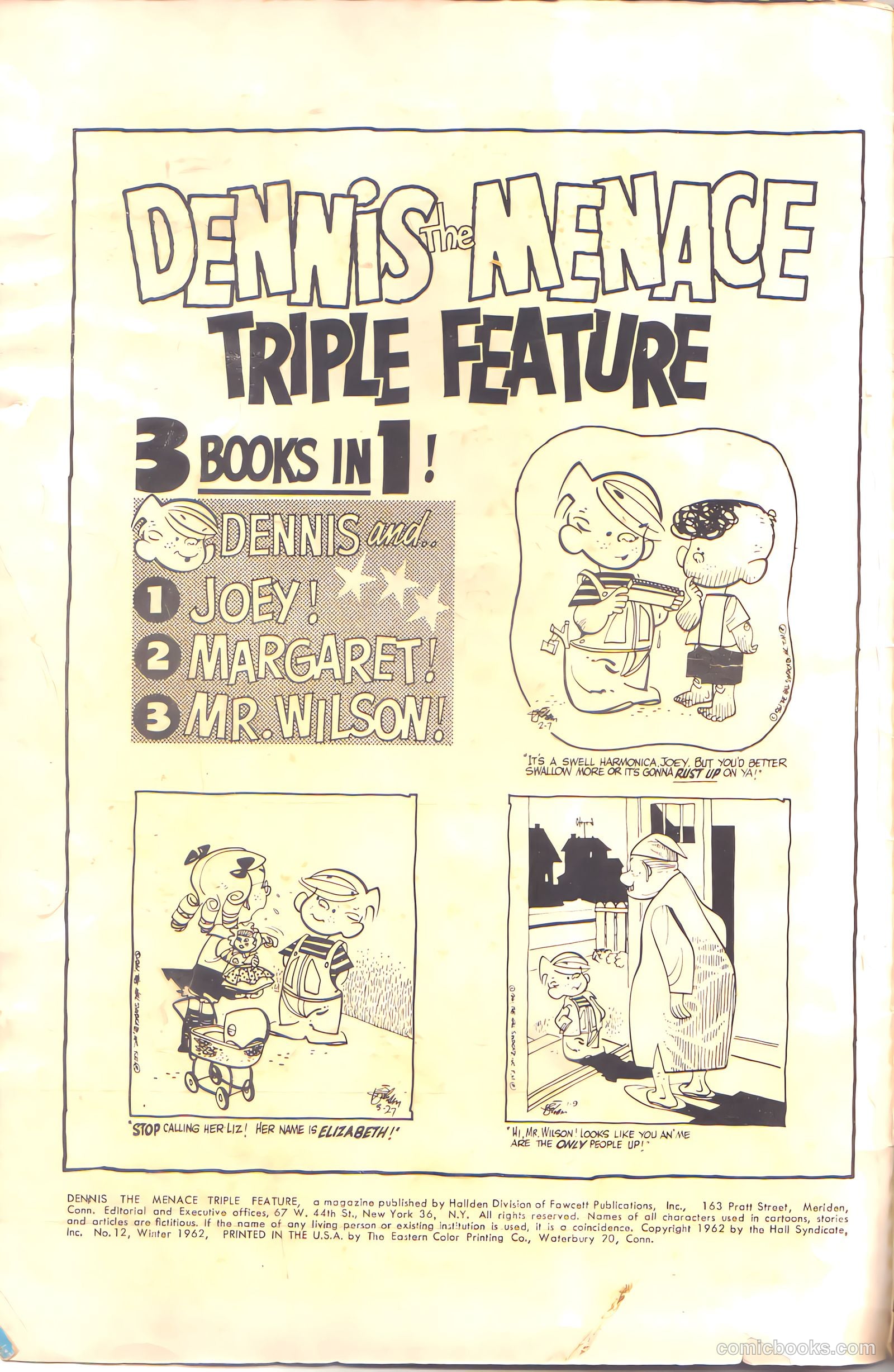 Dennis the Menace Giant #12 (1962) — page 2 of 84
