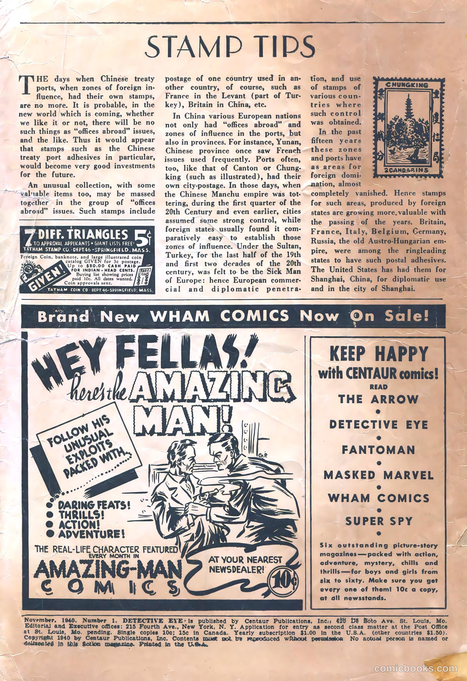 Detective Eye #1 (1940) — page 2 of 67
