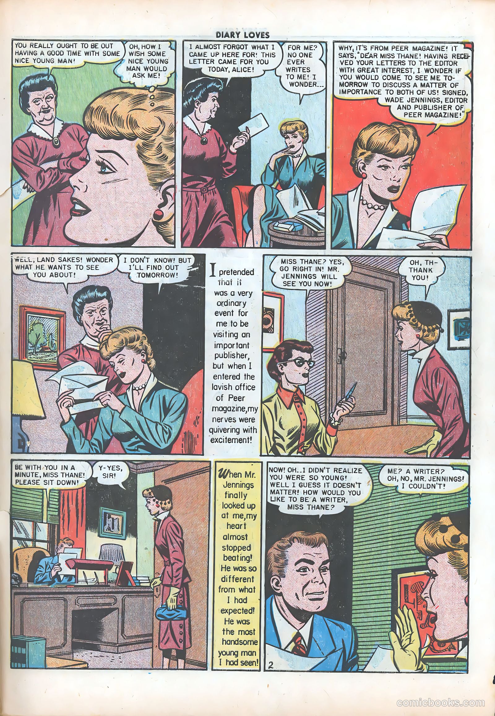 Diary Loves #10 (1951) — page 28 of 51