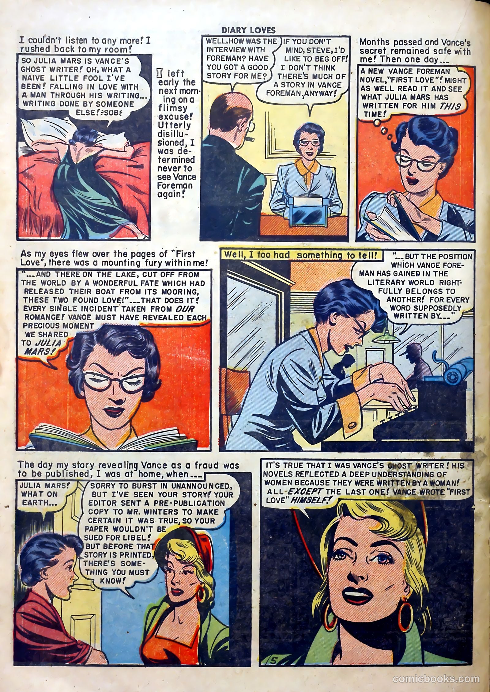 Diary Loves #12 (1951) — page 16 of 36