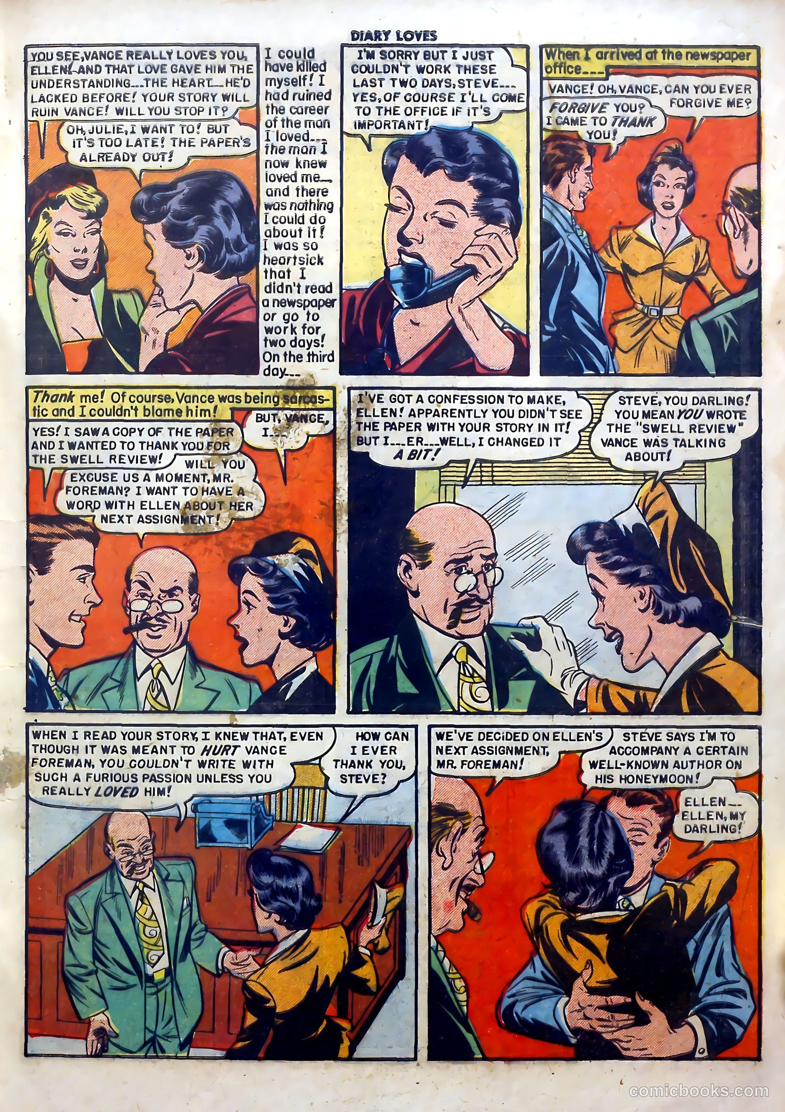 Diary Loves #12 (1951) — page 17 of 36