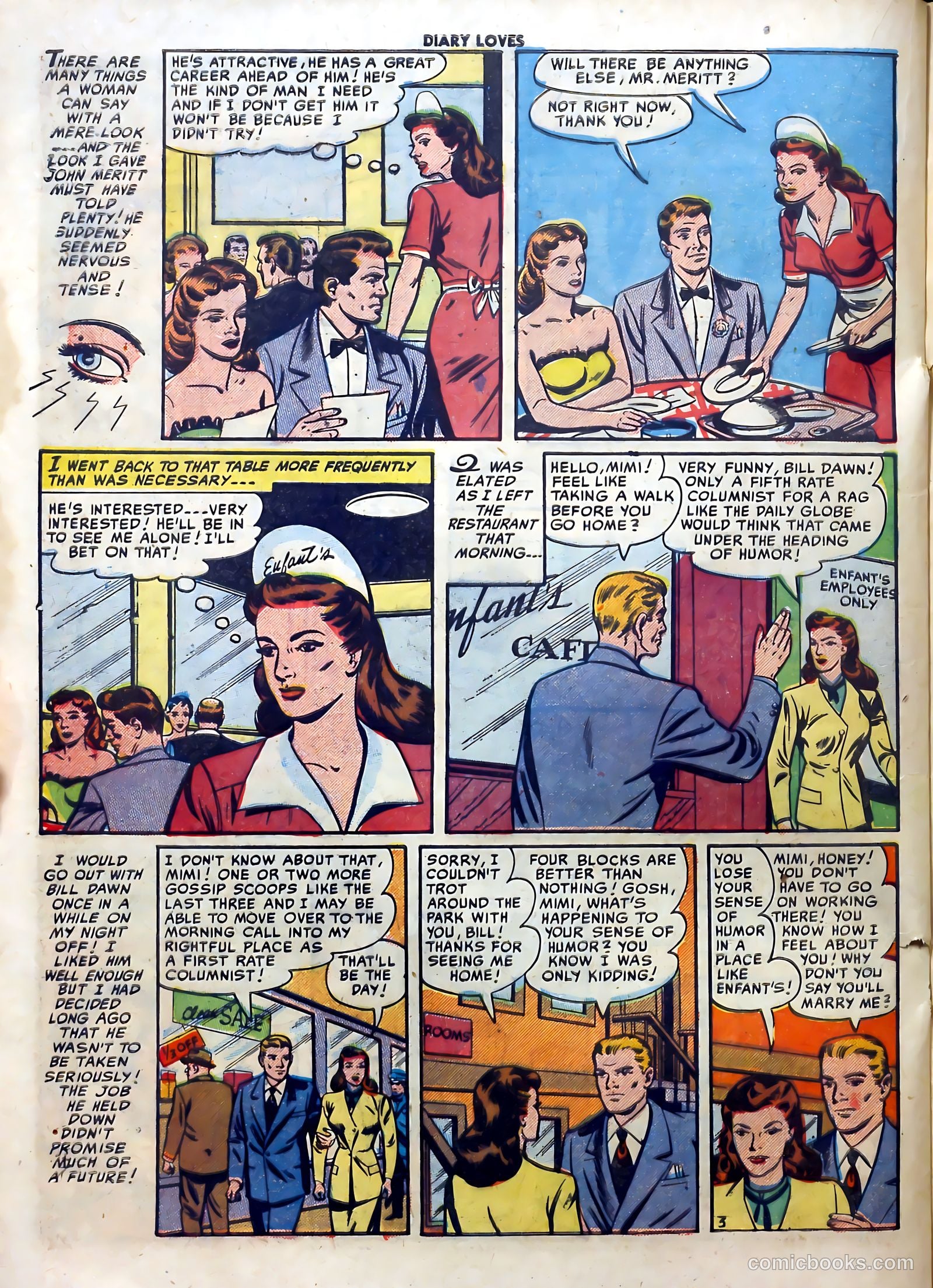 Diary Loves #12 (1951) — page 20 of 36