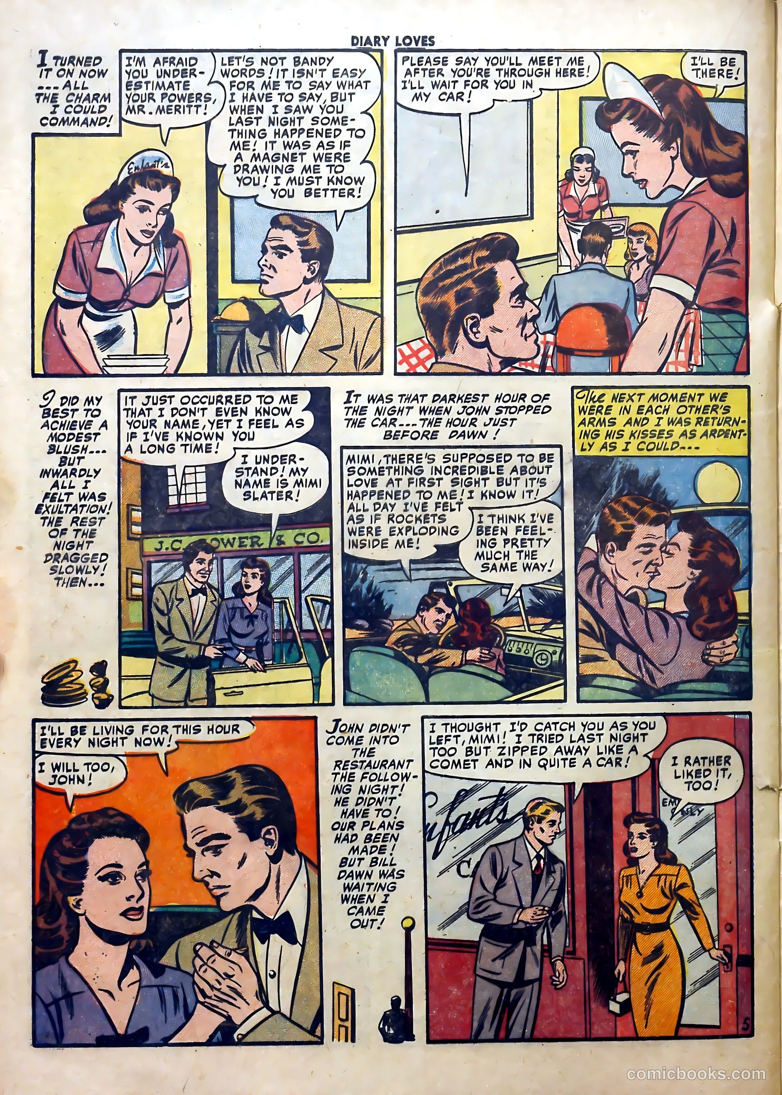 Diary Loves #12 (1951) — page 22 of 36
